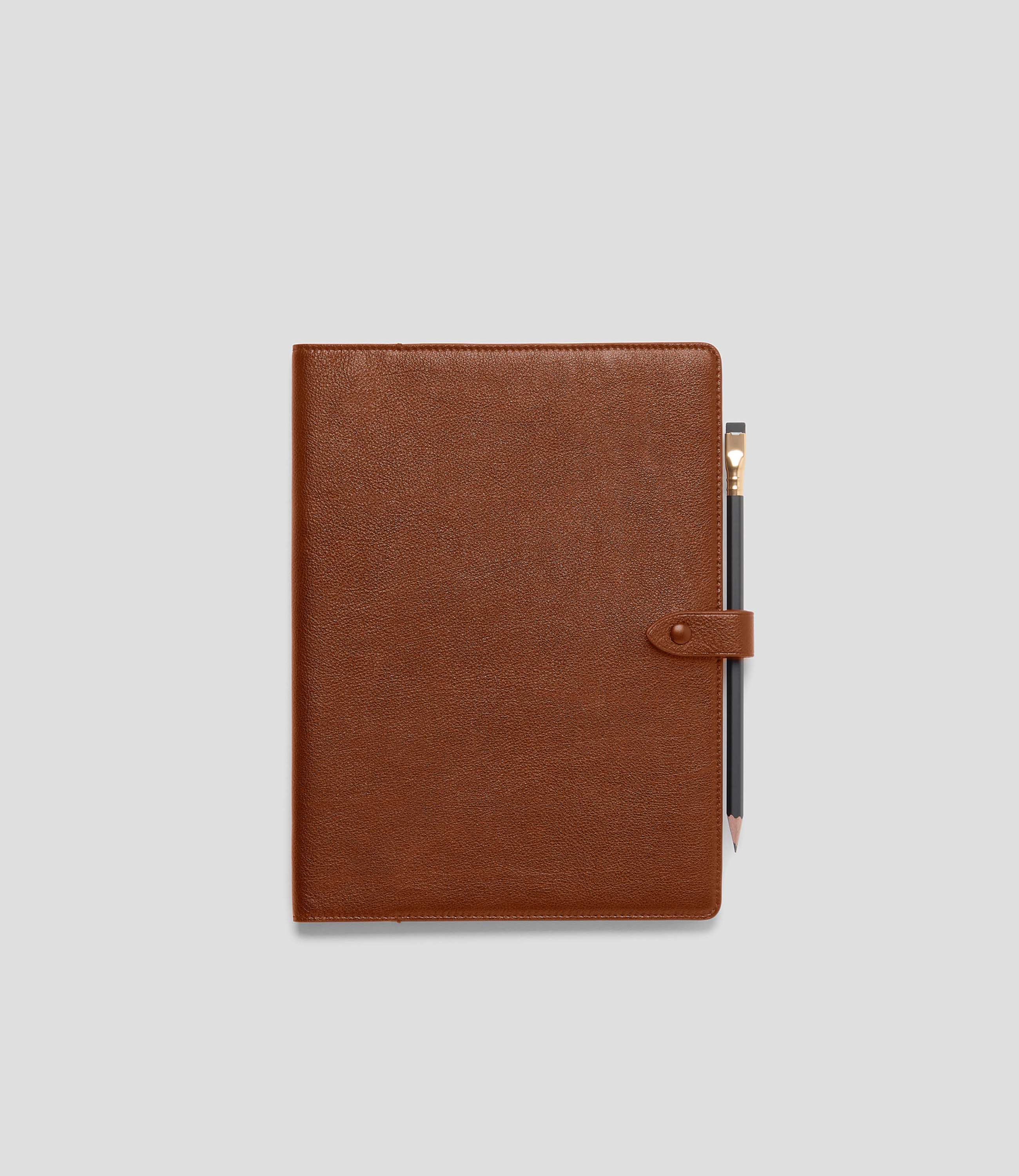11 Inch Notebook Cover Buffalo Cognac