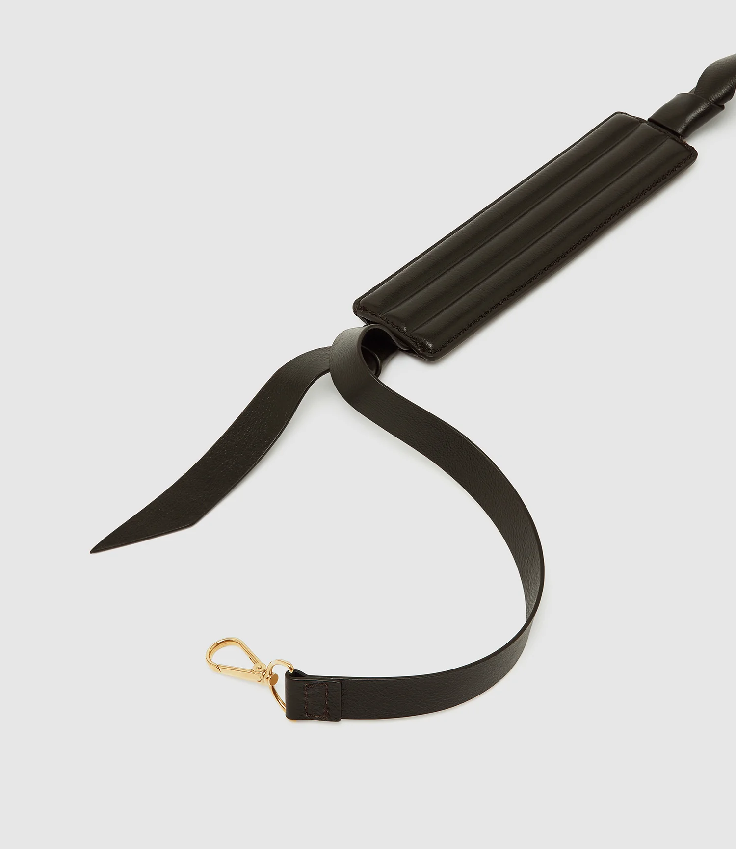 Adjustable Bombé Strap Elvis Cacao with Gold Hardware