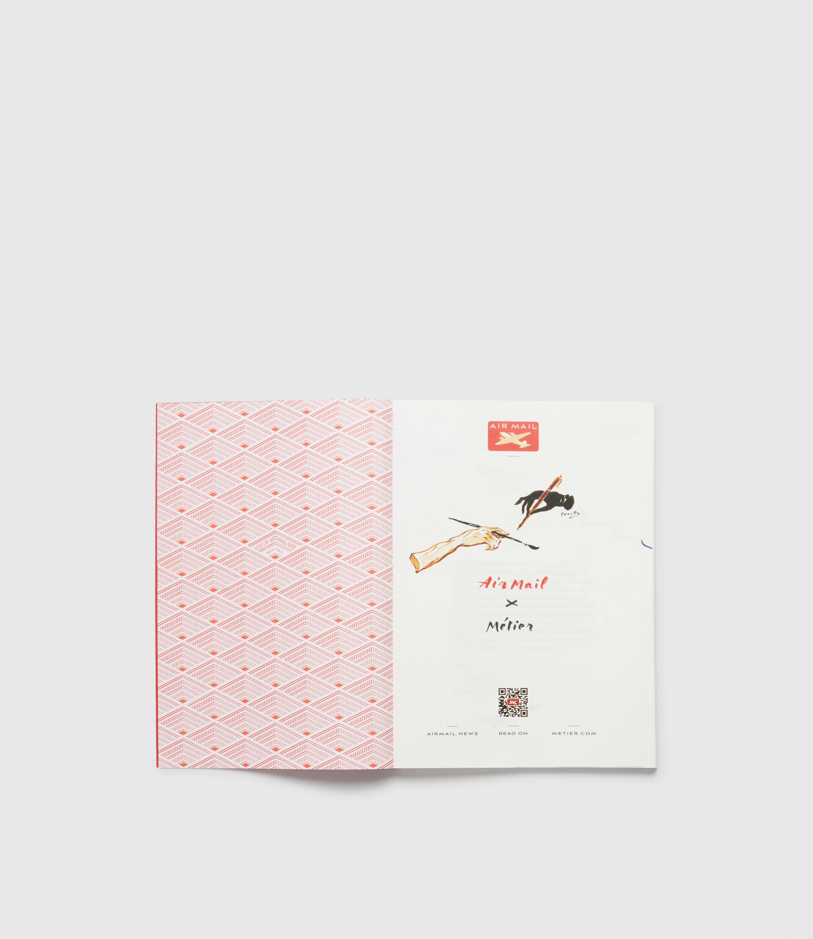 Air Mail x Métier A5 Notebook Air Mail Paper Red - Image 4