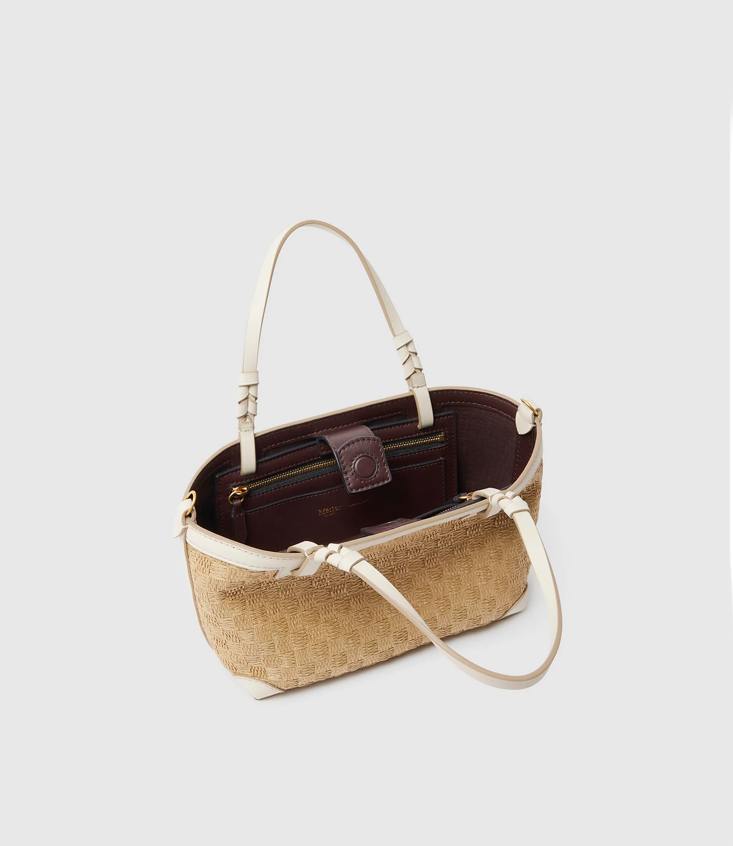 Cala 21 Woven Sahara With Smooth Calfskin White Sand - Image 3