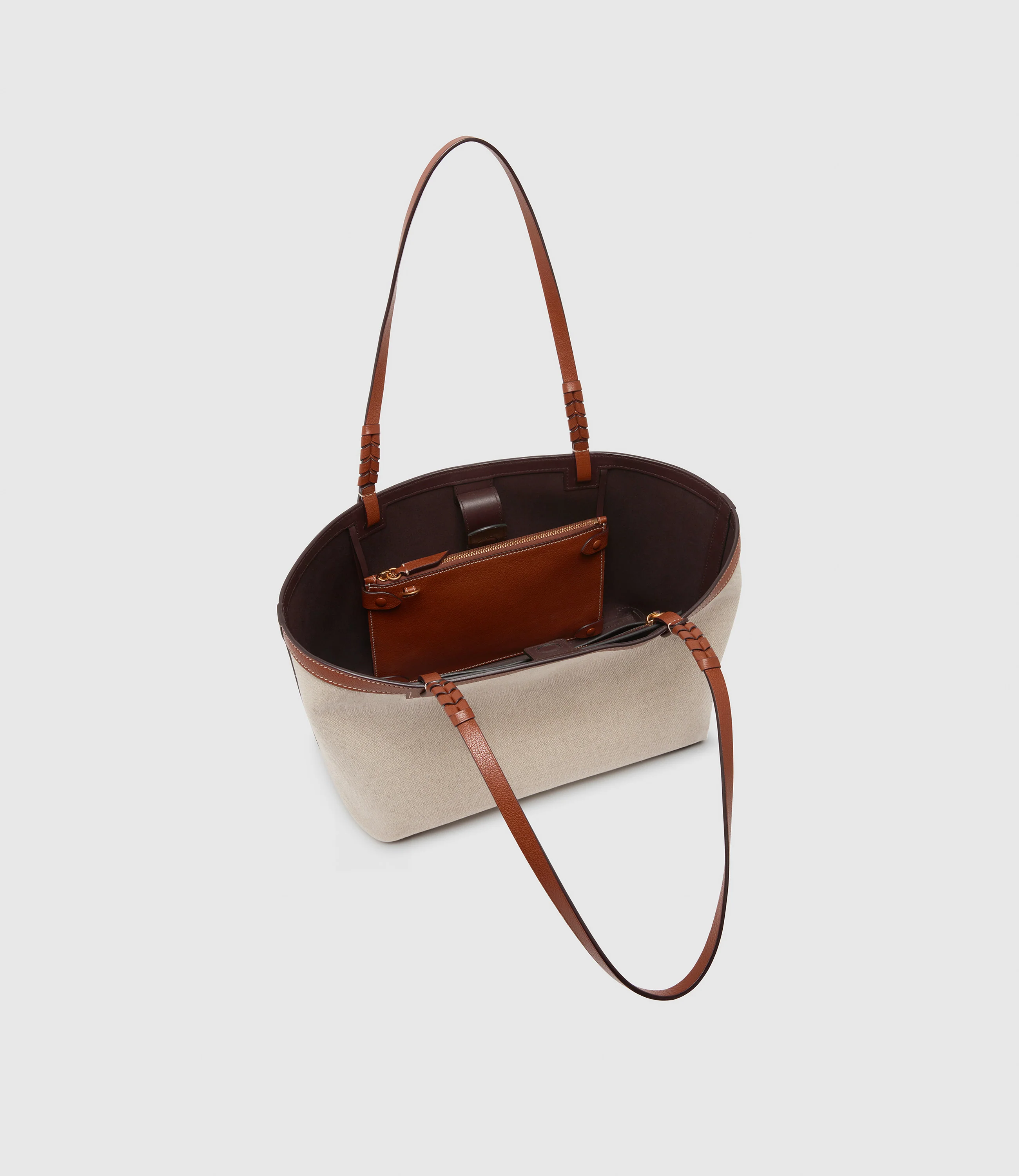 Cala 32 Natural Linen with Cognac - Image 2