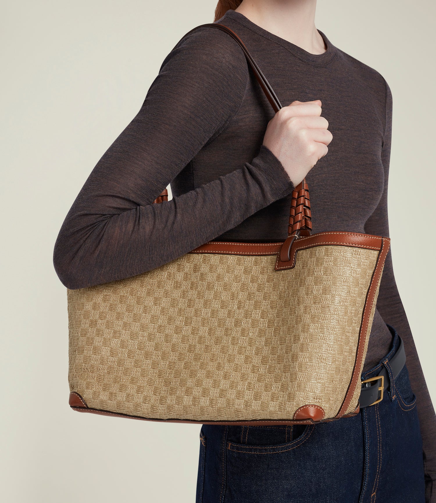 Cala 32 Woven Fabric Sahara with Buffalo Cognac - Image 5