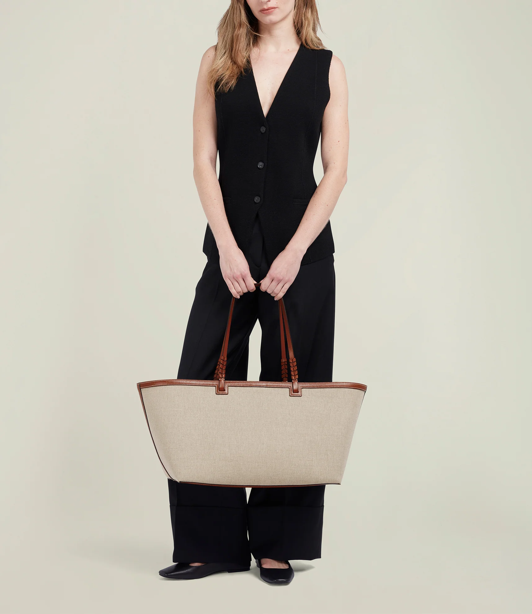 Cala 42 Natural Linen with Cognac - Image 5