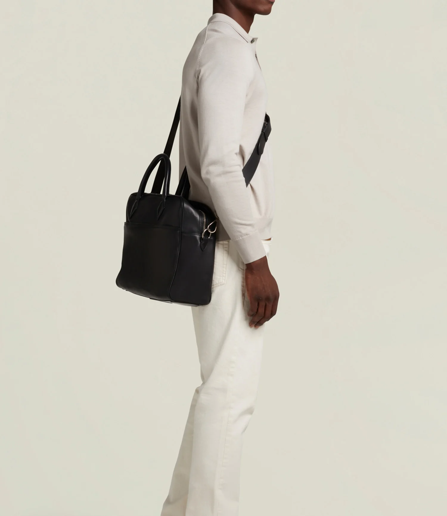 Closer All Day Briefcase Atelier Calfskin Black - Image 6