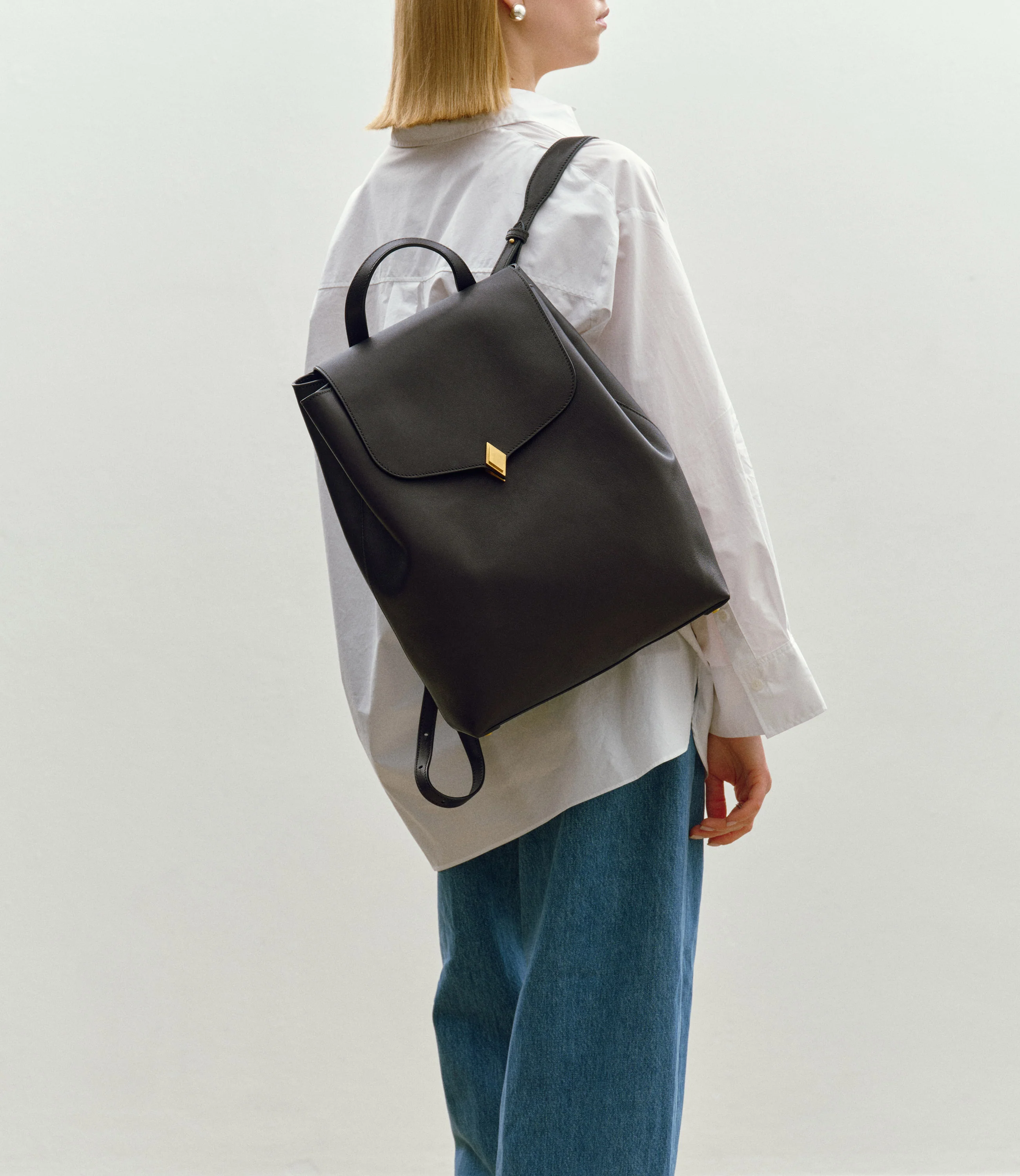 Edge Backpack Supple Calfskin Black - Image 4