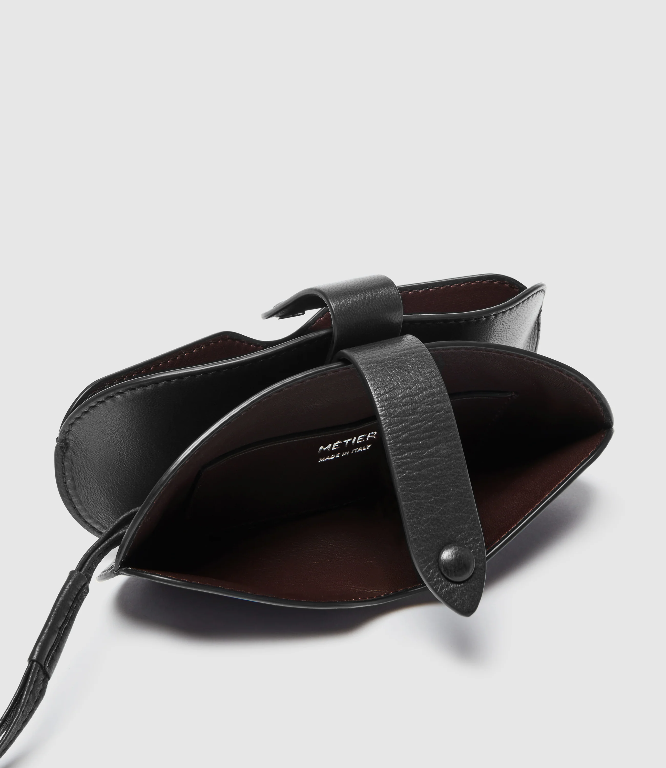 Glasses Case Double With Strap Buttery Nappa Black - Image 3