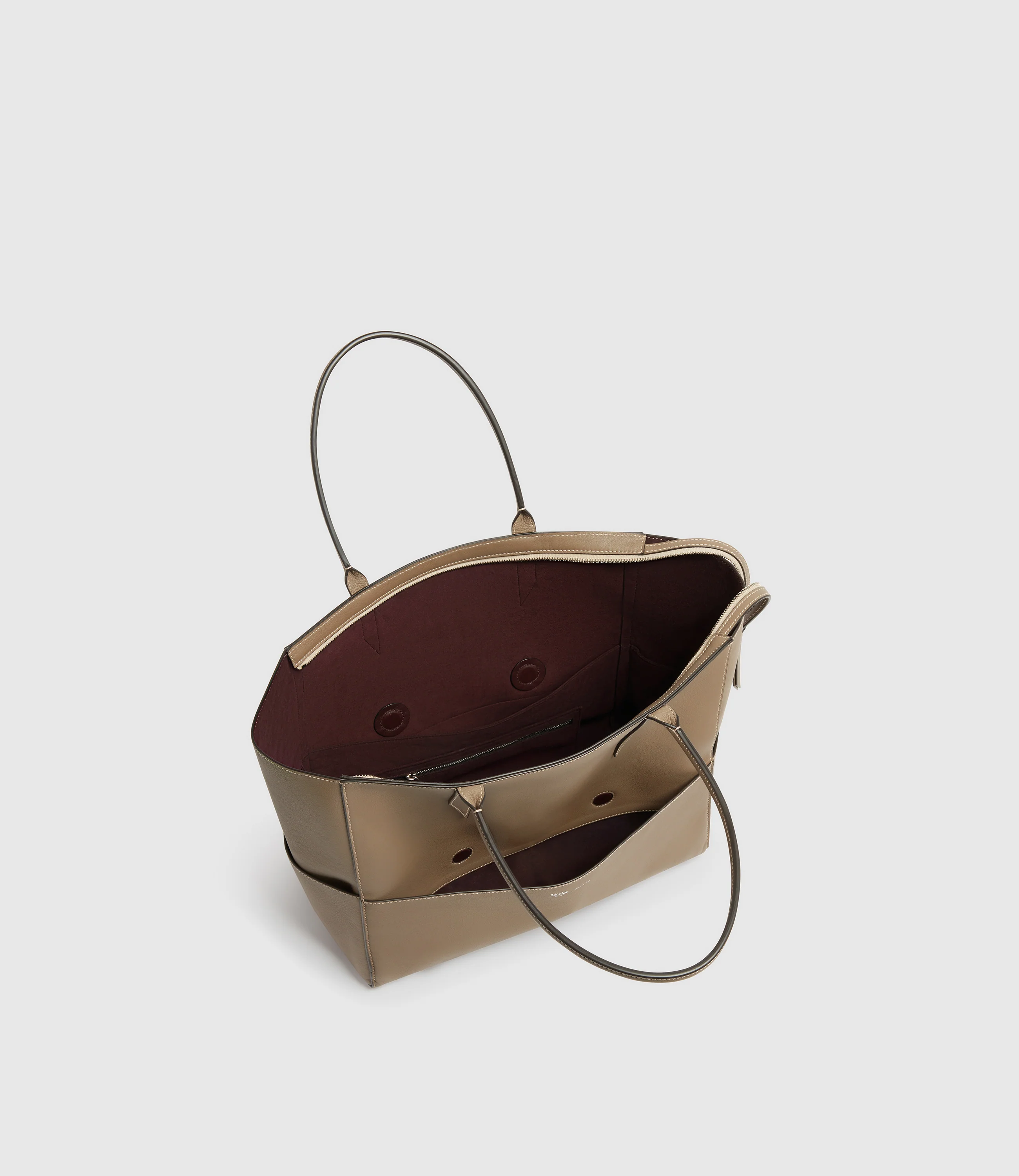 Incognito 36 Cabas Bag Smooth Calfskin Taupe - Image 3