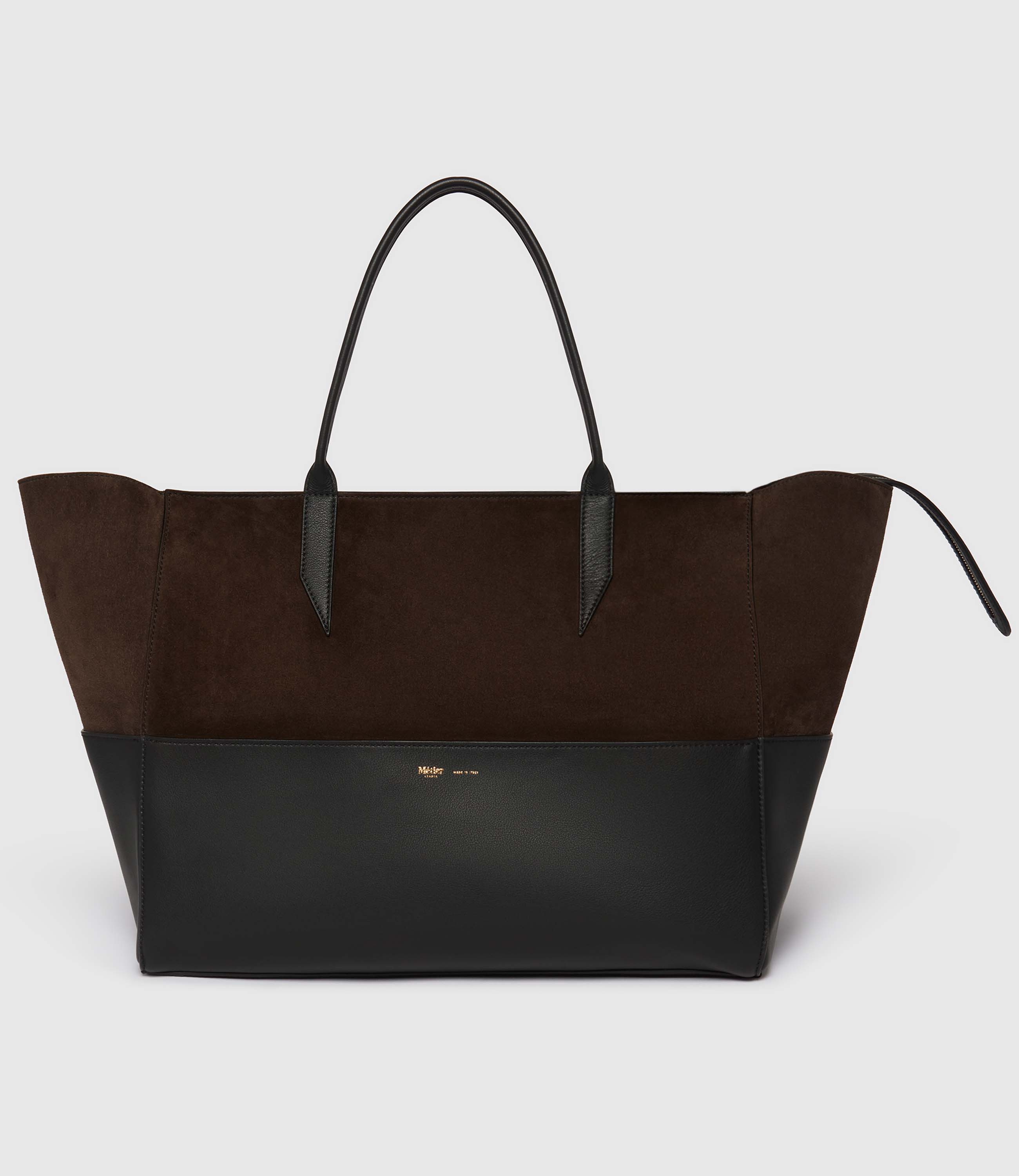 Incognito 42 Suede Chocolate and Smooth Calfskin Black