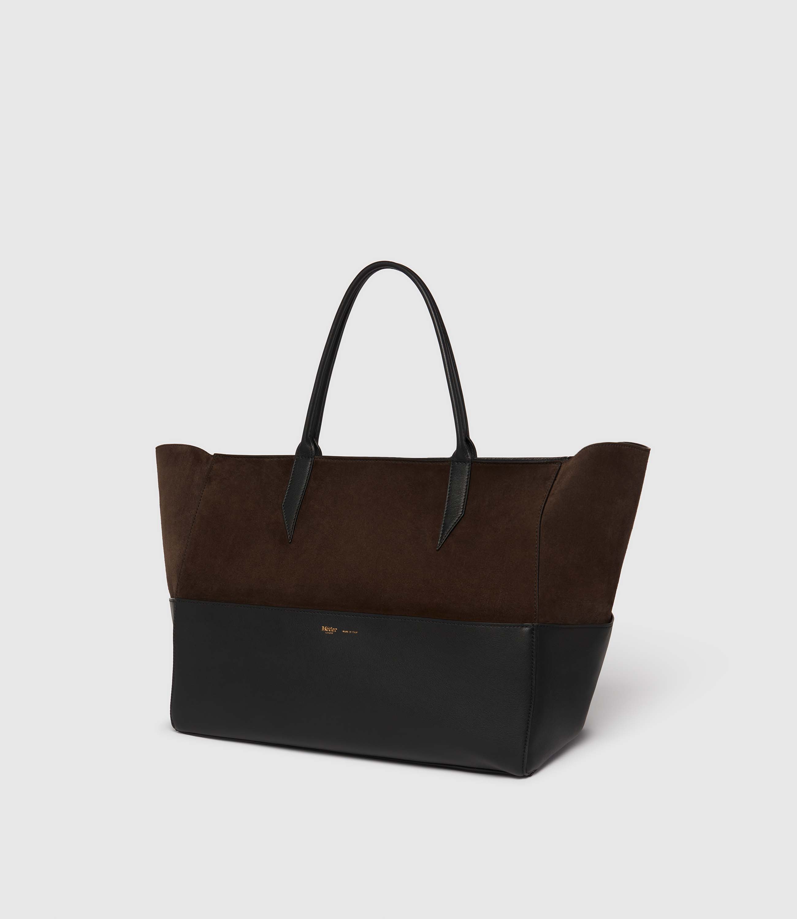 Incognito 42 Suede Chocolate and Smooth Calfskin Black - Image 2