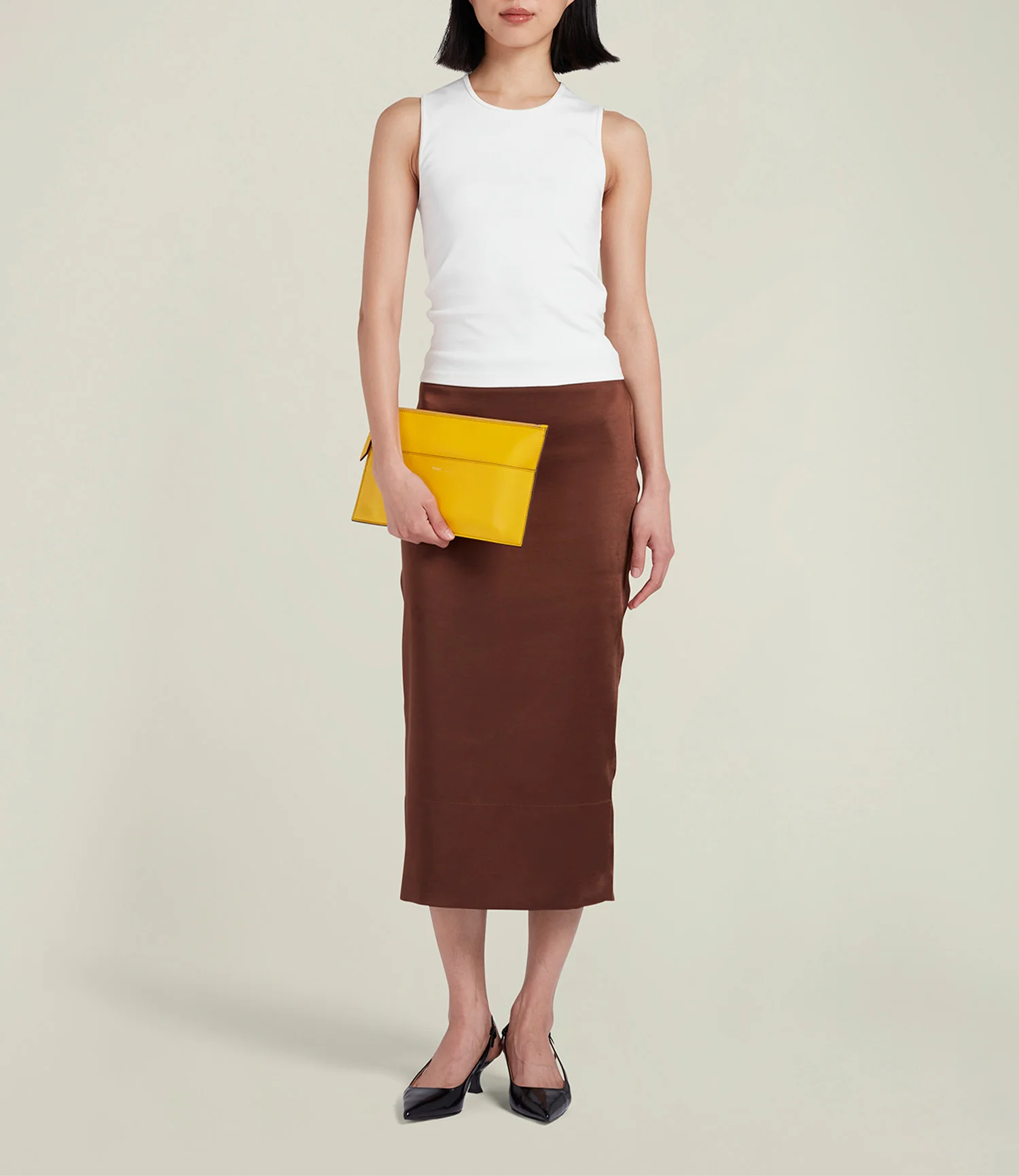 Incognito Clutch Nappa Plongè Calfskin Izamal Yellow - Image 4