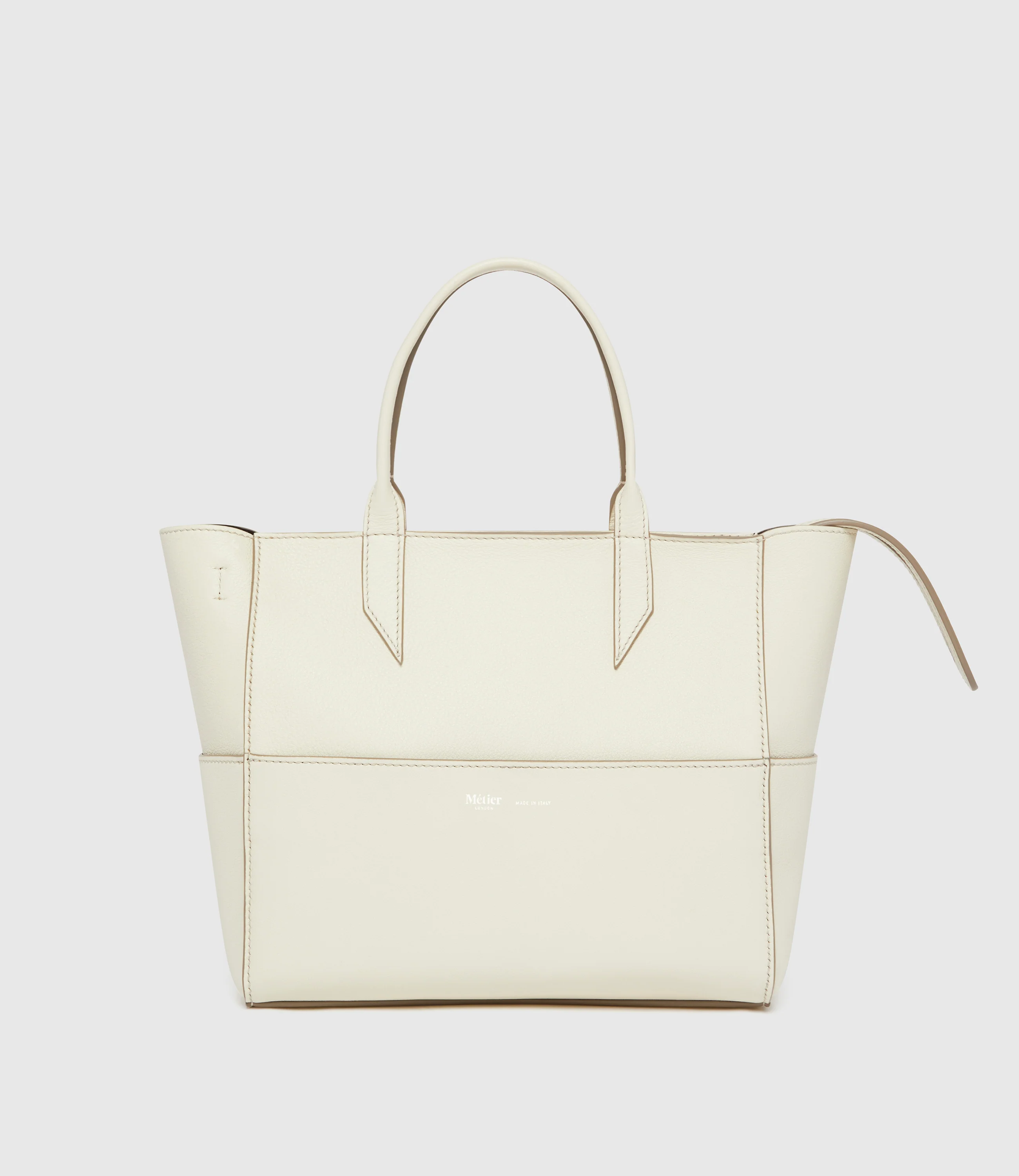 Incognito Cross Body Cabas Smooth Calfskin White Sand - Image 2