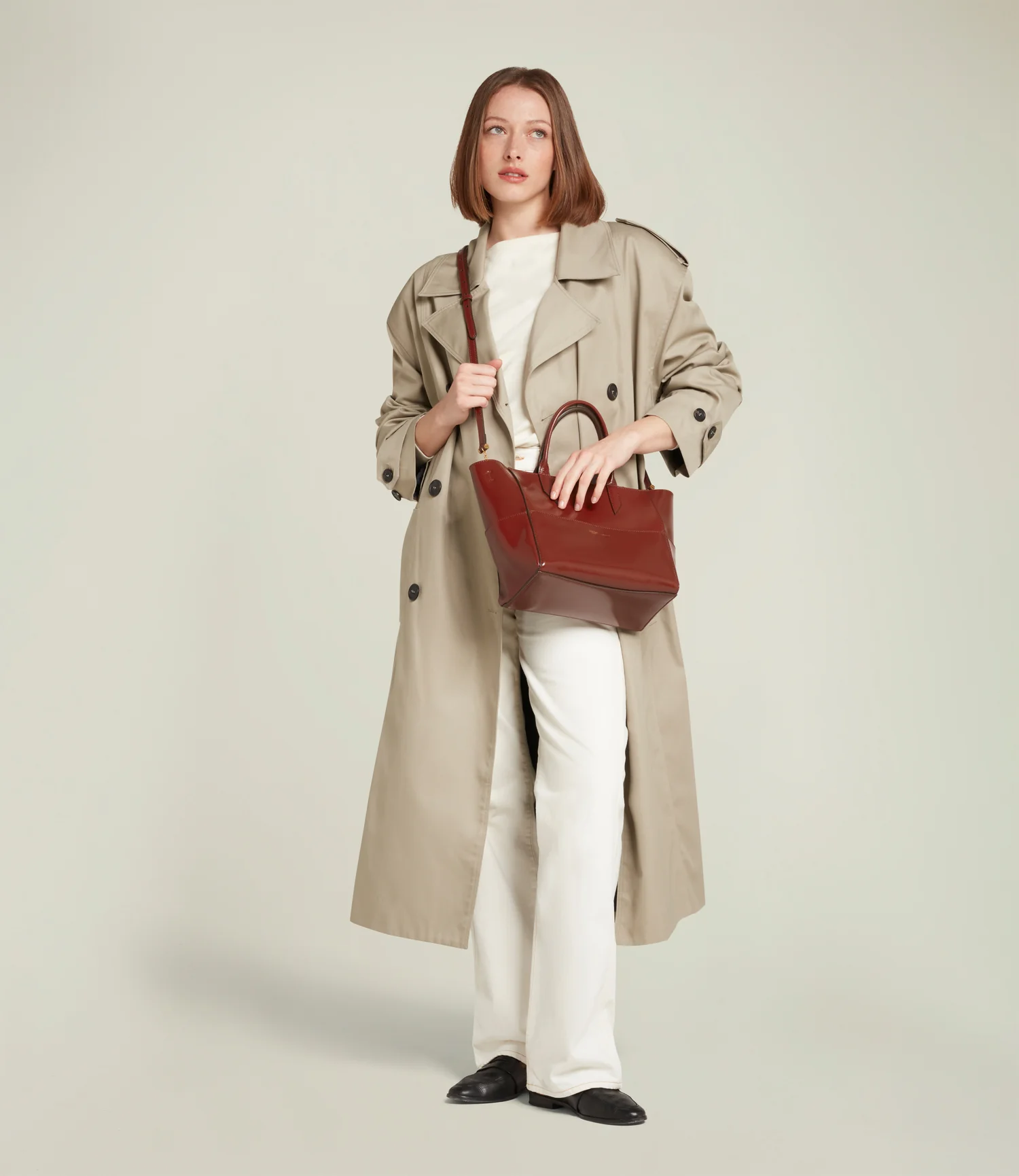 Incognito Crossbody Glossy Calfskin Burnt Tobacco - Image 5