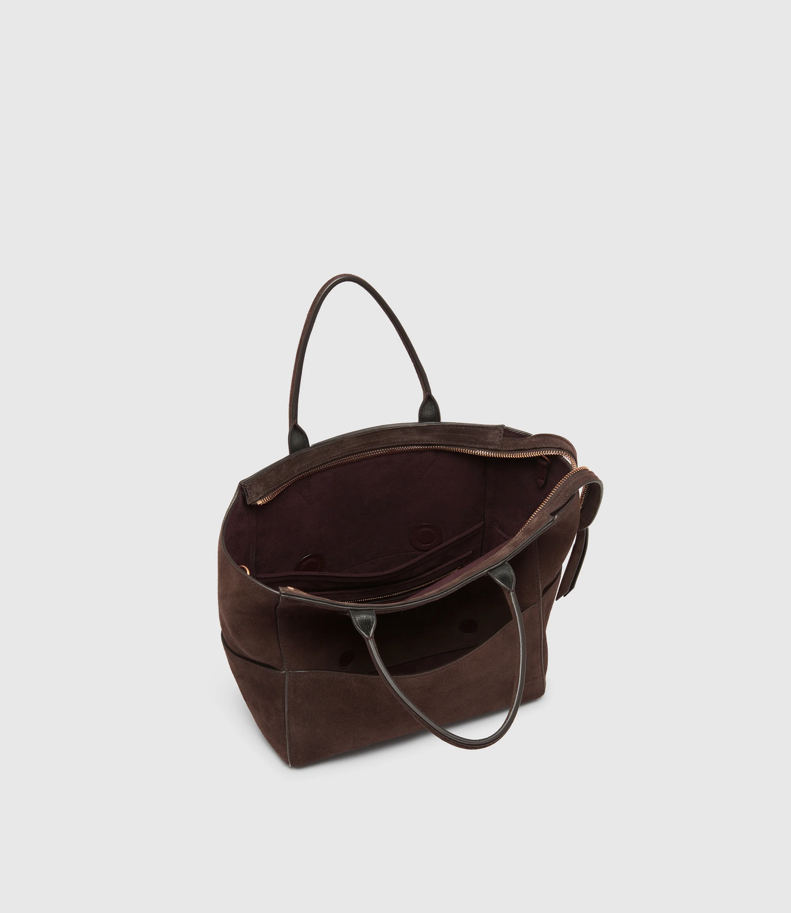 Incognito Crossbody Suede Chocolate - Image 4