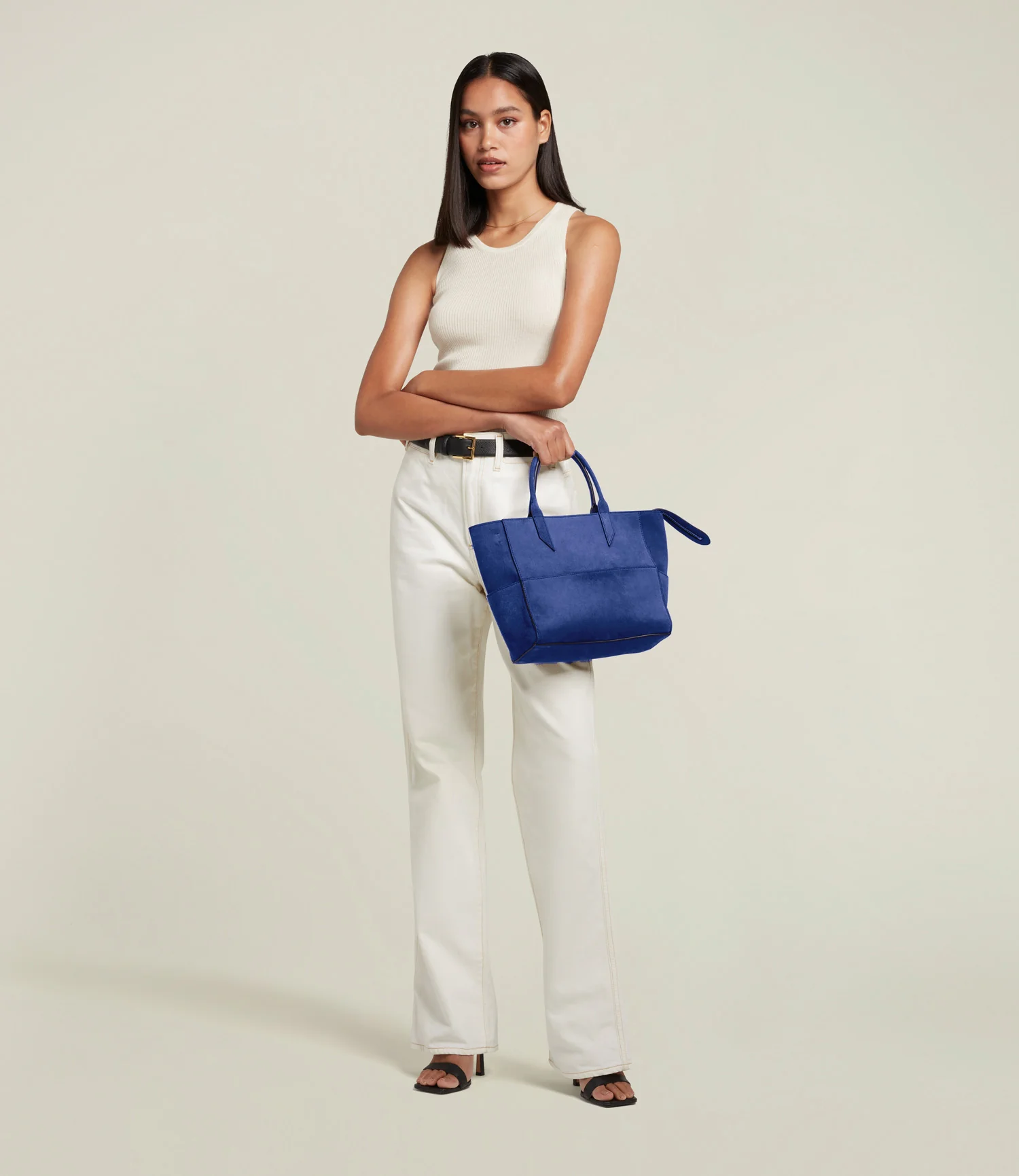 Incognito Crossbody Suede Navy - Image 4