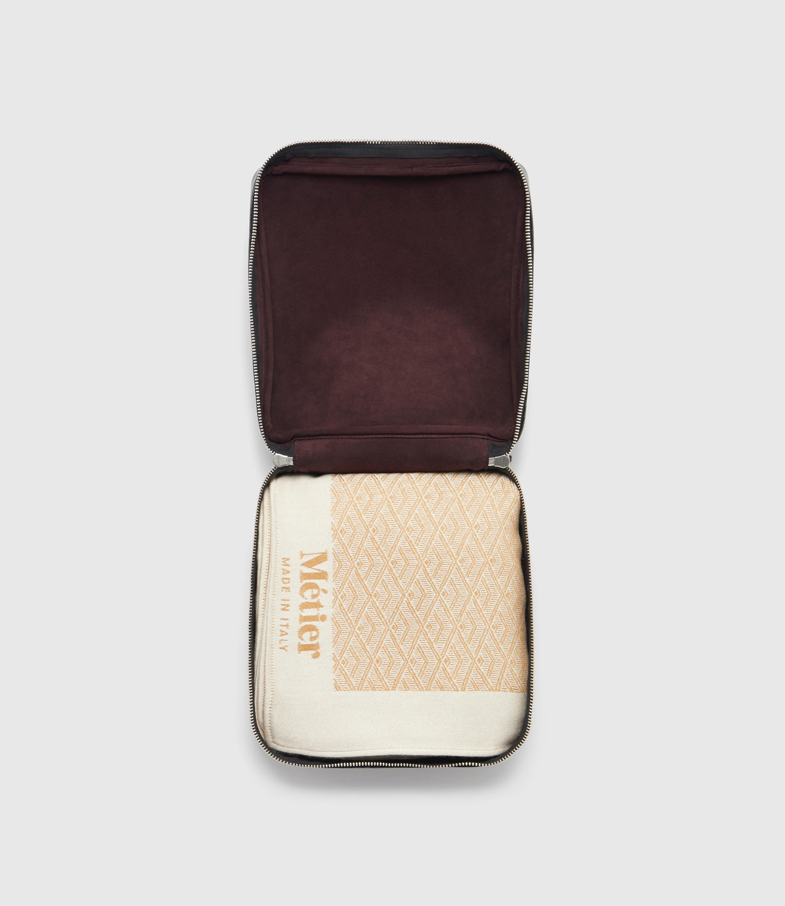 Large Cashmere Throw Camel and White Sand - Image 5