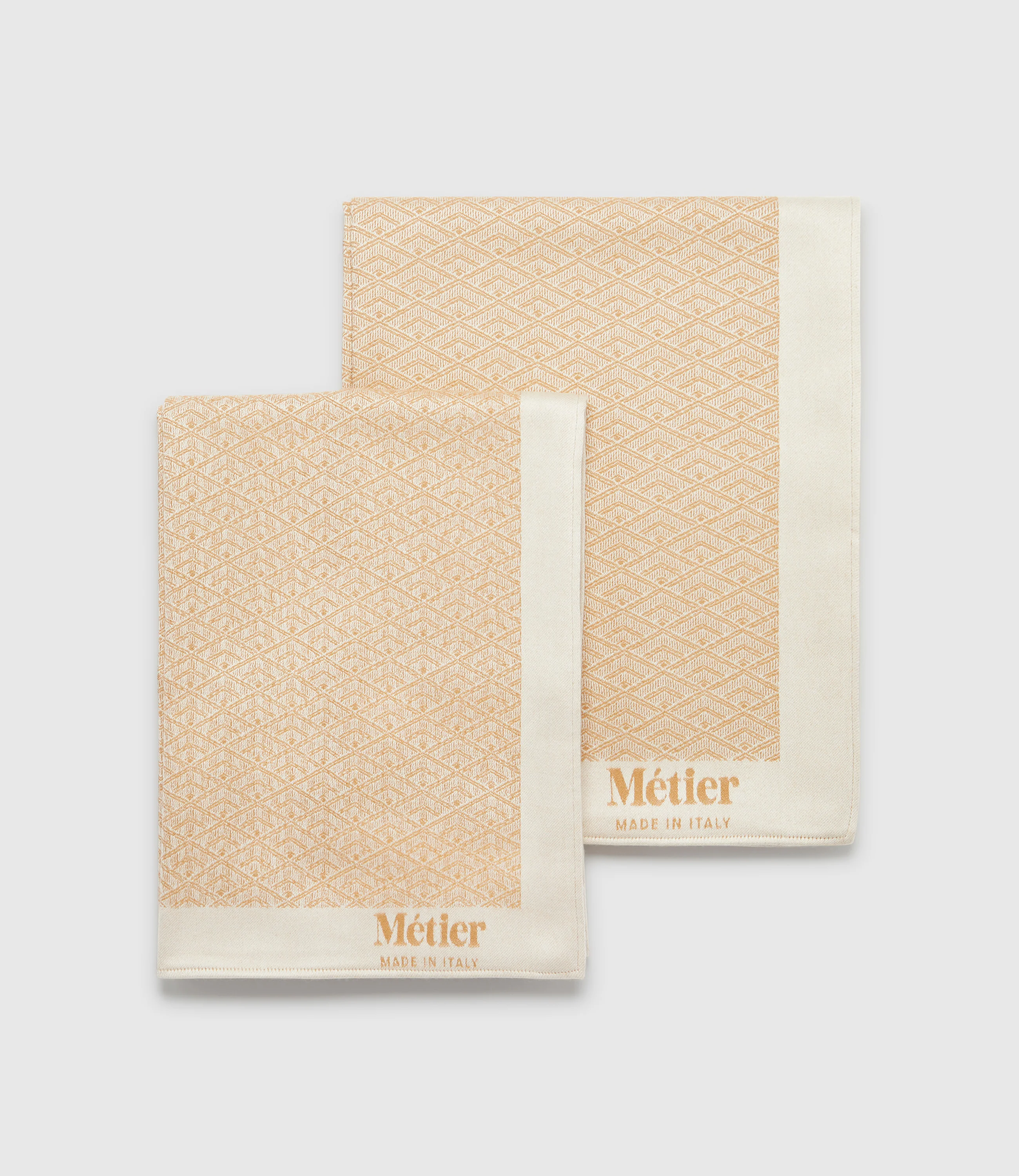 Large Cashmere Throw Camel and White Sand - Image 6