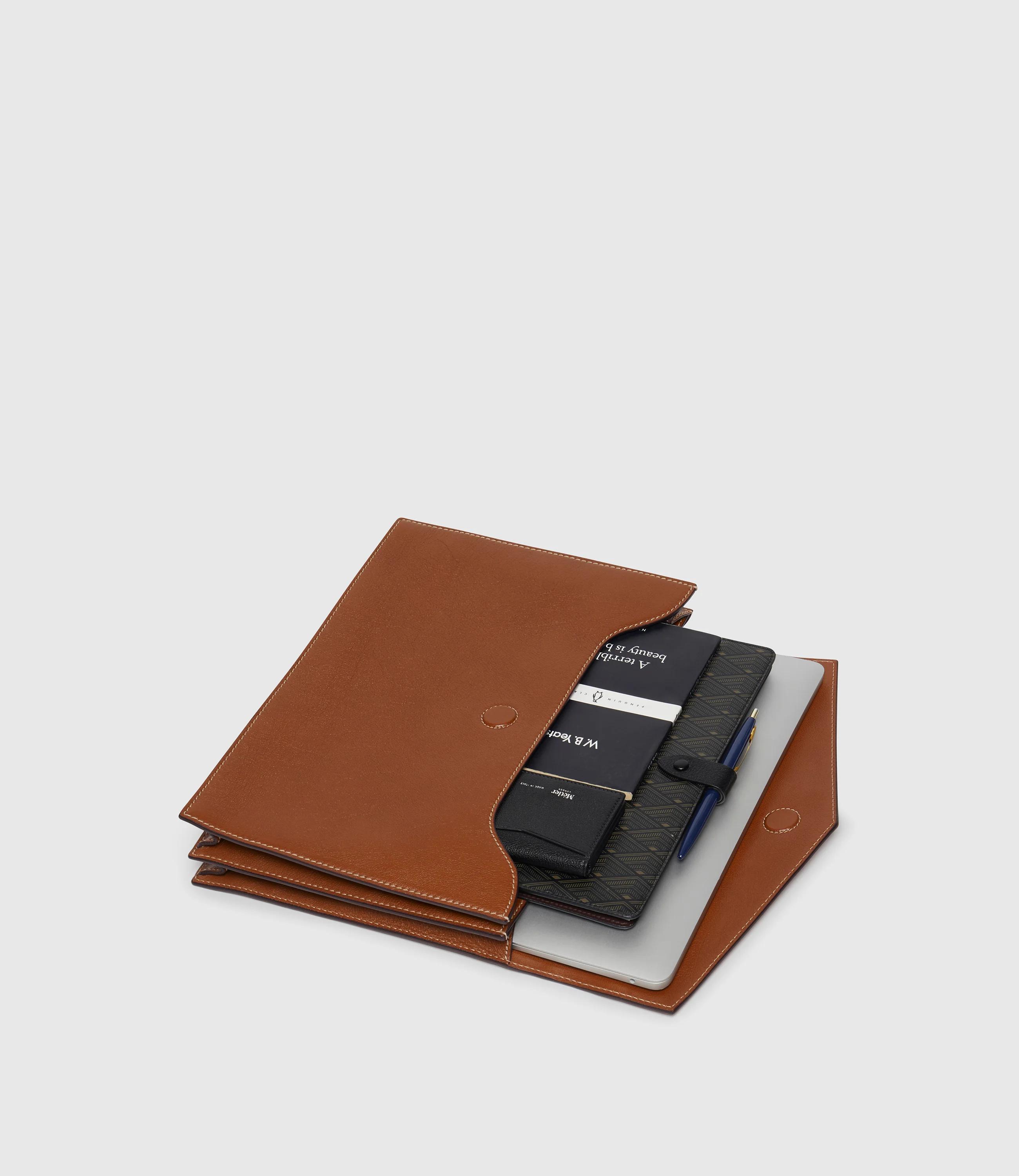 Double Document Folio Buffalo Cognac - Image 6
