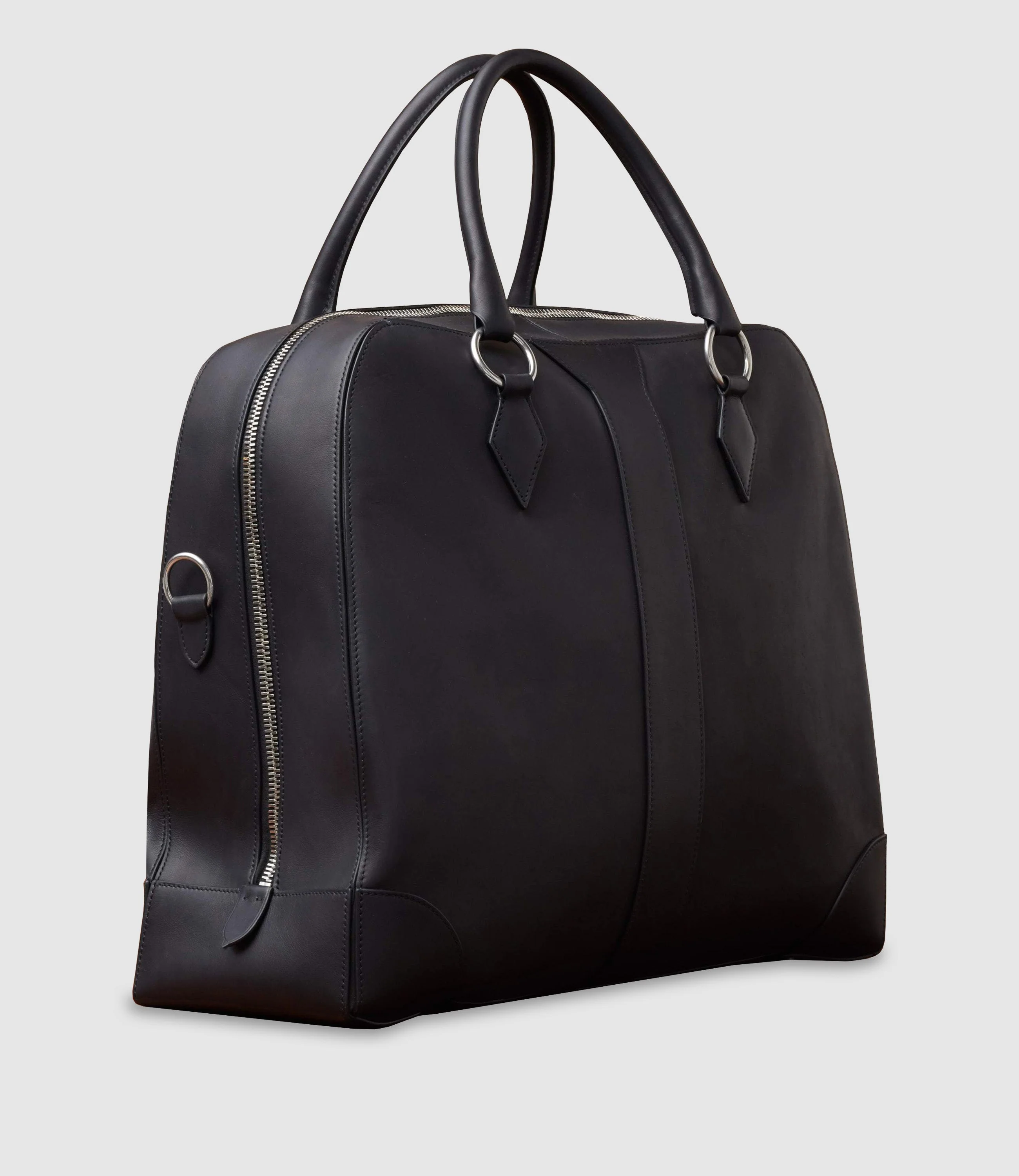 Le Voyage Two to Three Night Bag Natural Calfskin Matte Black - Image 2