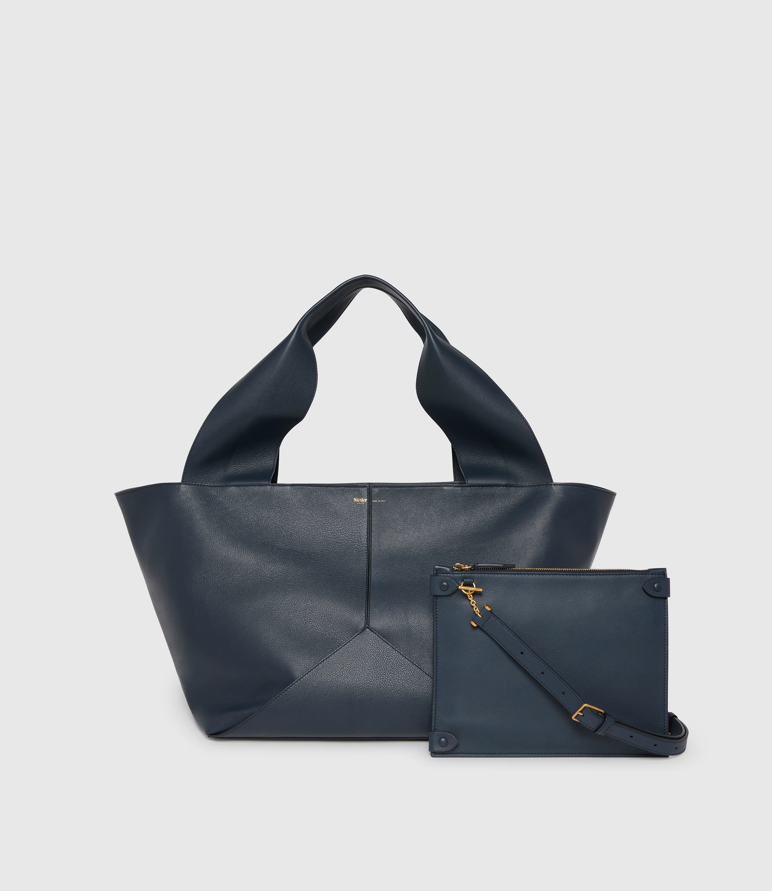Market Weekend Smooth Calfskin Navy - Image 2