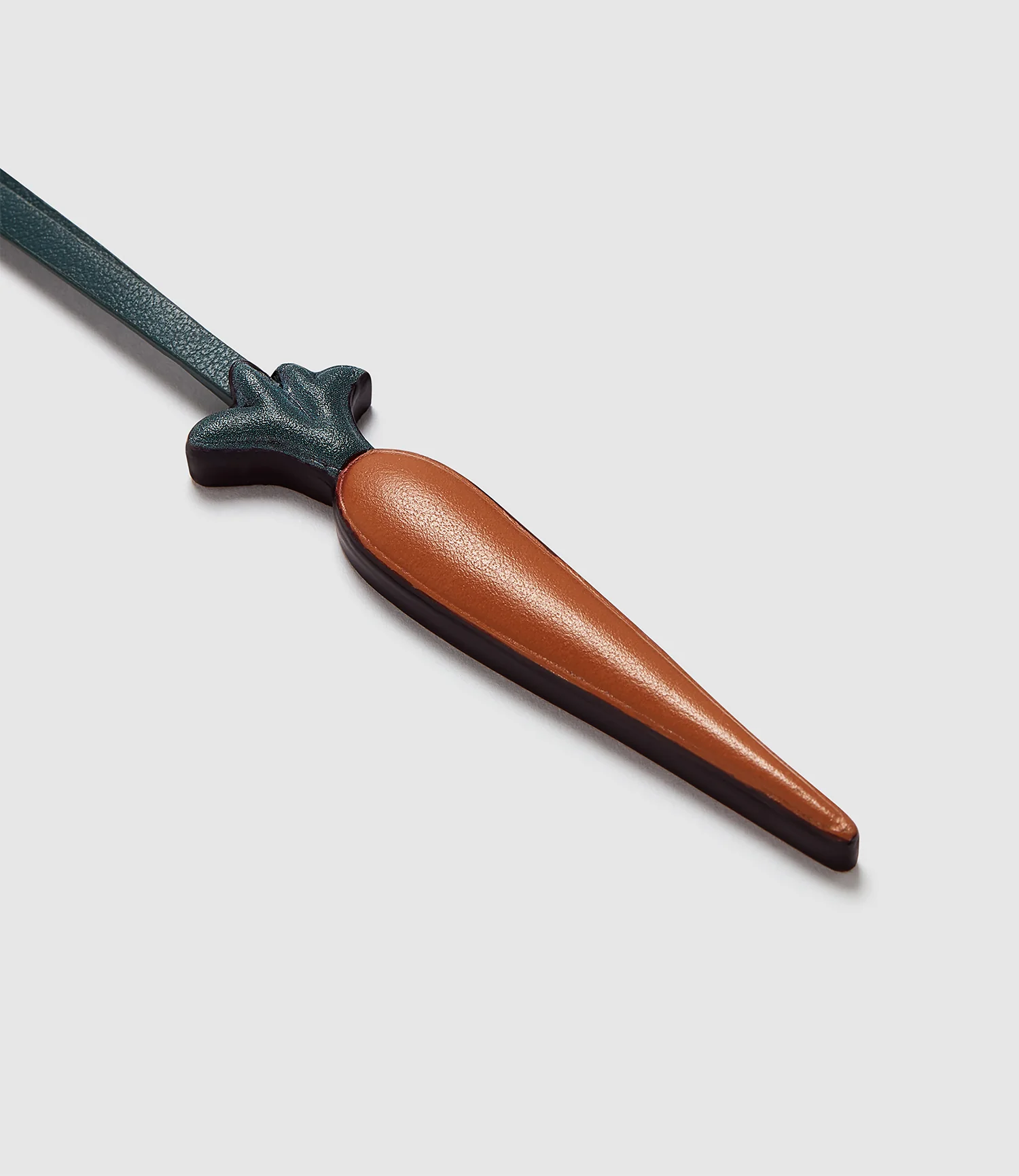 Métier x Gohar World Carrot Ornament Smooth Calfskin Orange with Dark Green - Image 3