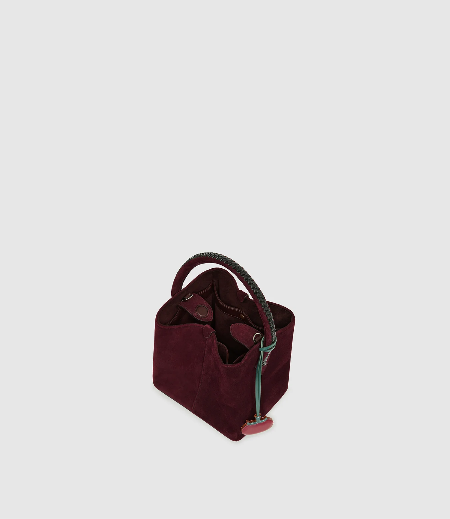 Métier x Gohar World Vérité Mini Buttery Suede with Elvis Amarone with Racing Green - Image 3