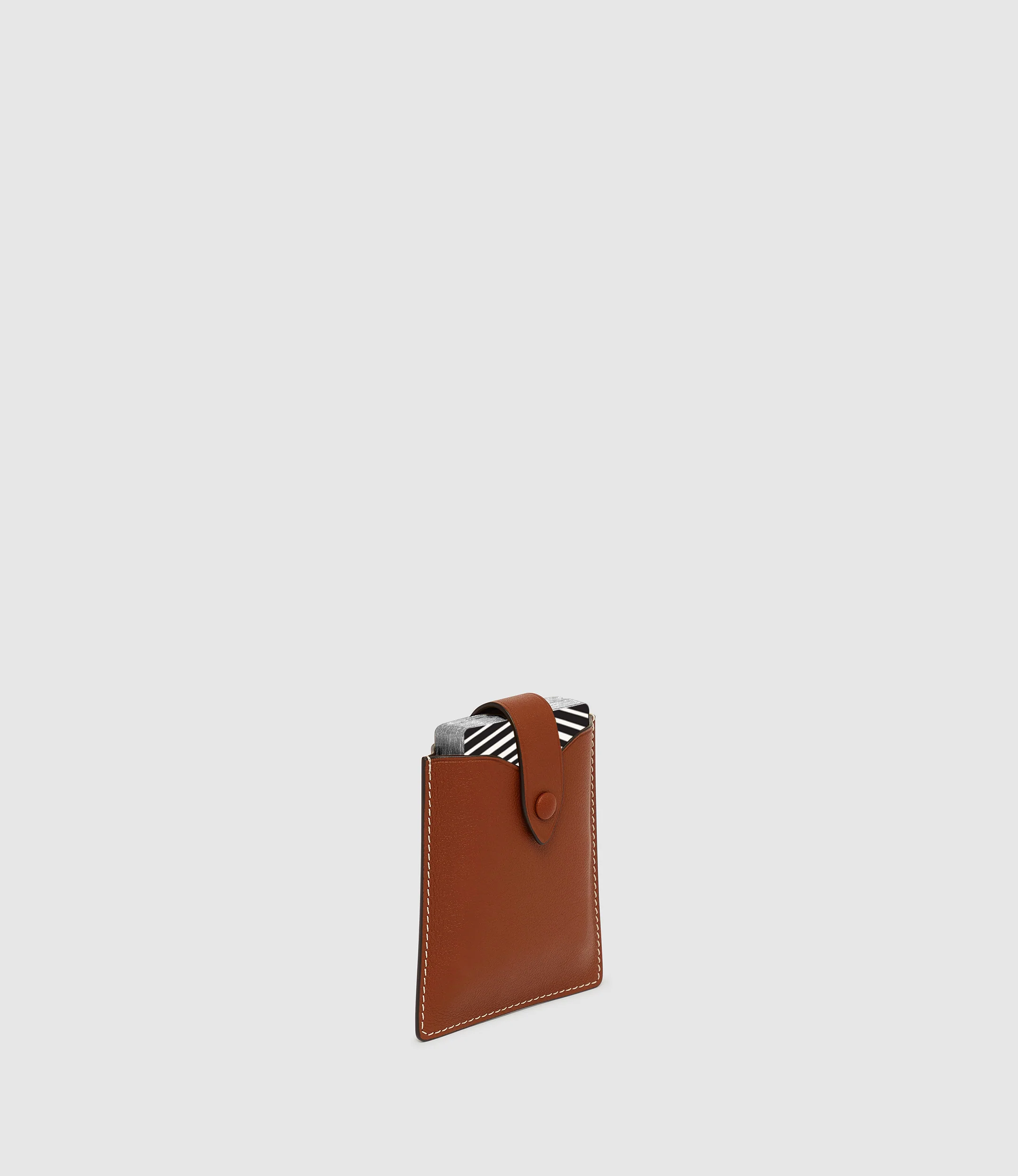 Playing Cards and Deck of Cards Case Smooth Calfskin Sienna - Image 4