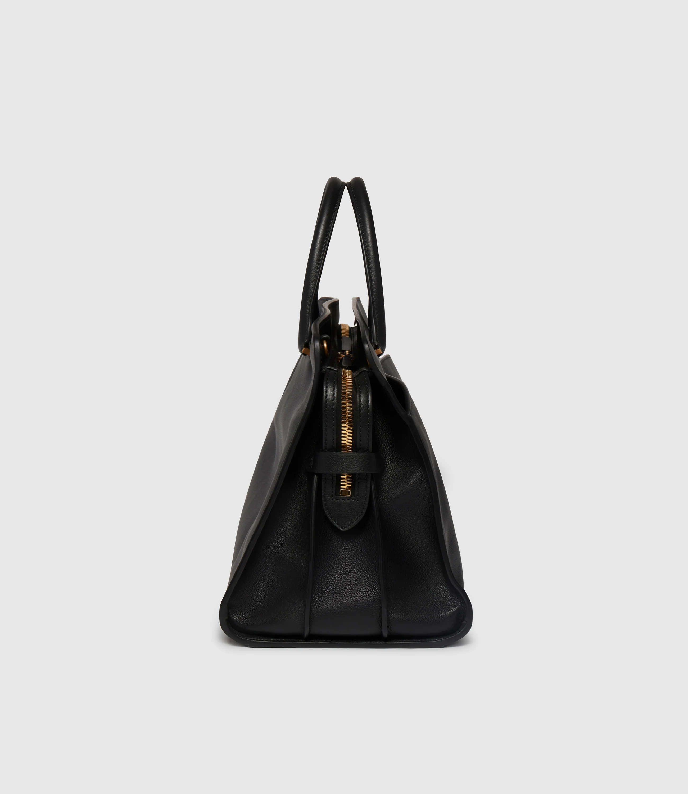 Private Eye Bag with Shoulder Strap Smooth Calfskin Black - Image 3