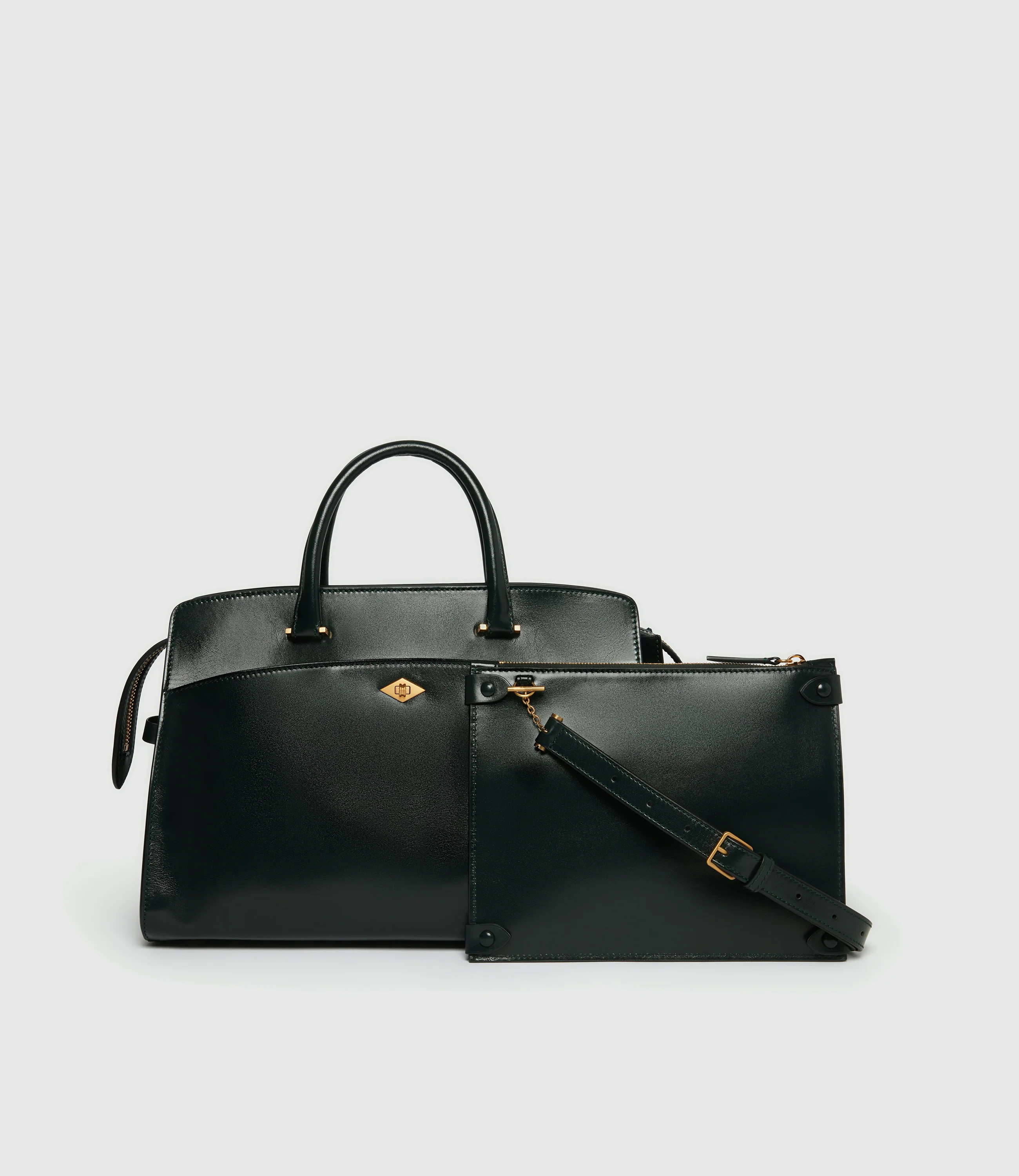 Private Eye Glossy Calfskin Forest Green - Image 2