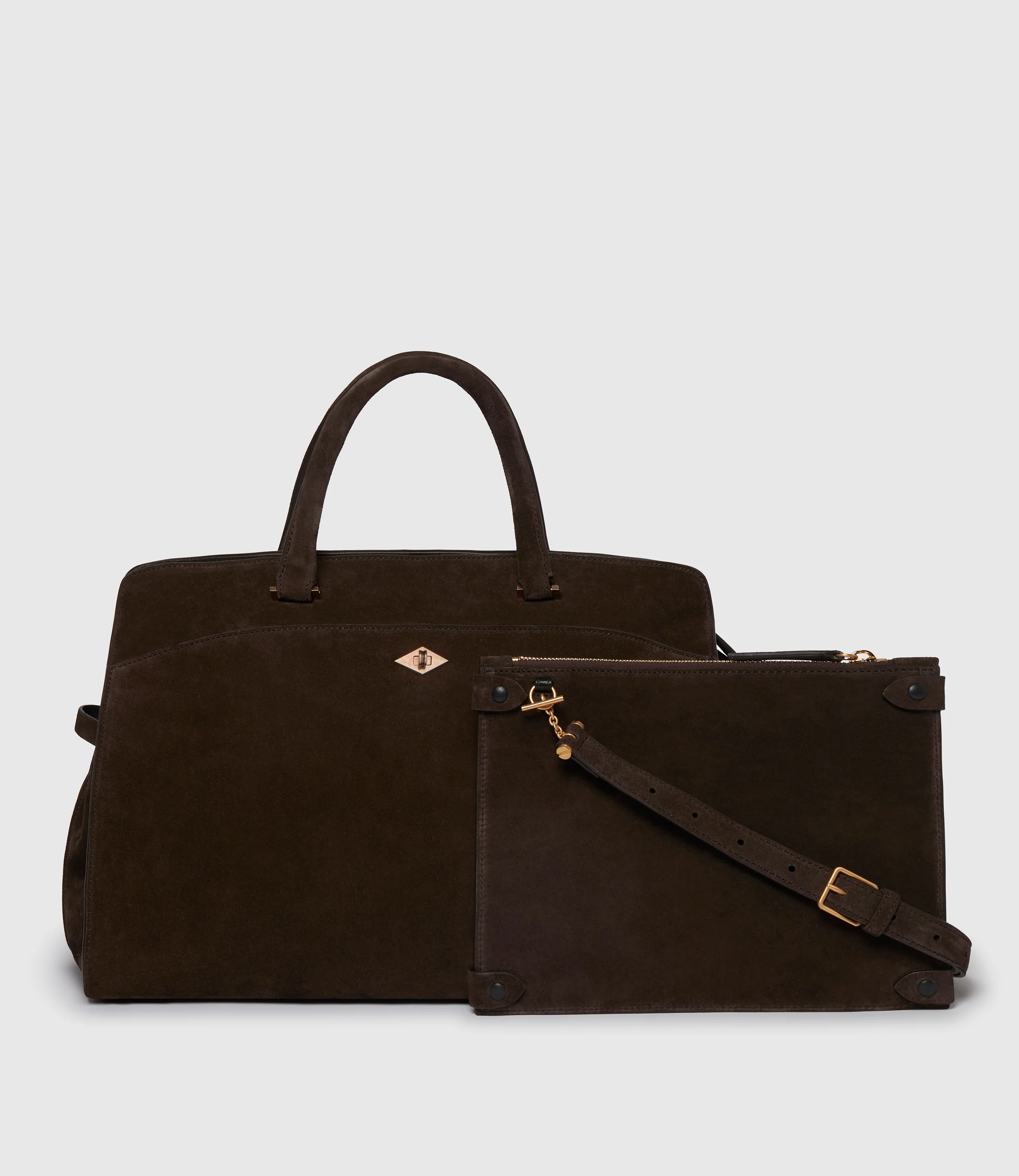 Private Eye Large Suede Chocolate - Image 5