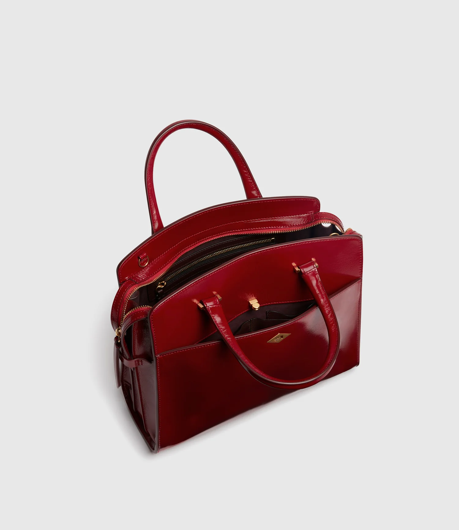 Private Eye Slim Glossy Calfskin Classic Red - Image 2
