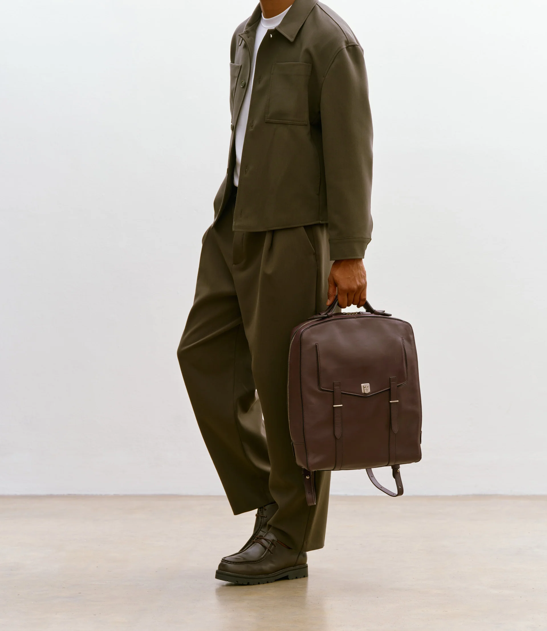 Rider Backpack Rodeo Calfskin Maduro Brown - Image 5