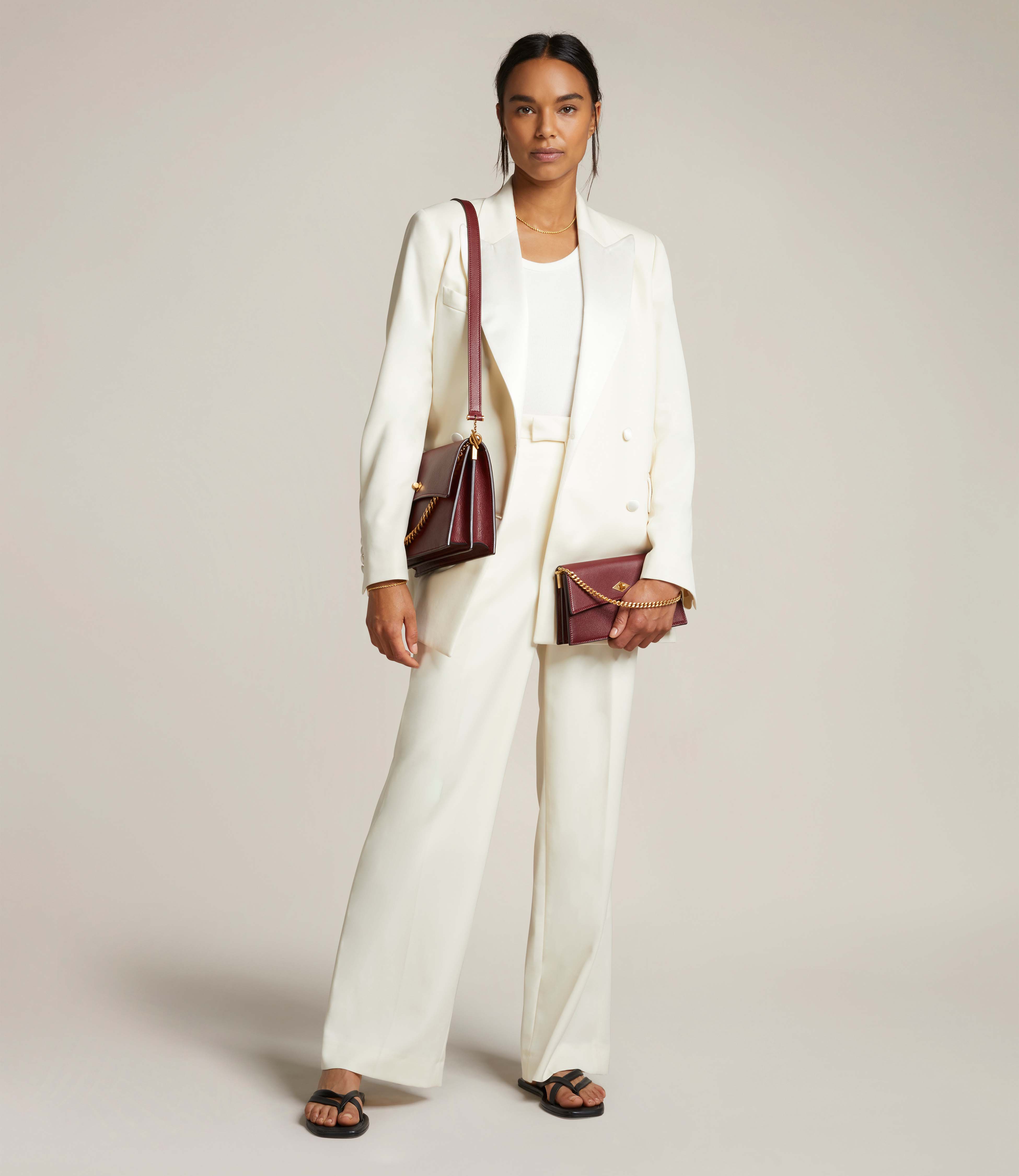 Roma Mini Clutch Buffalo Dark Cherry - Image 4