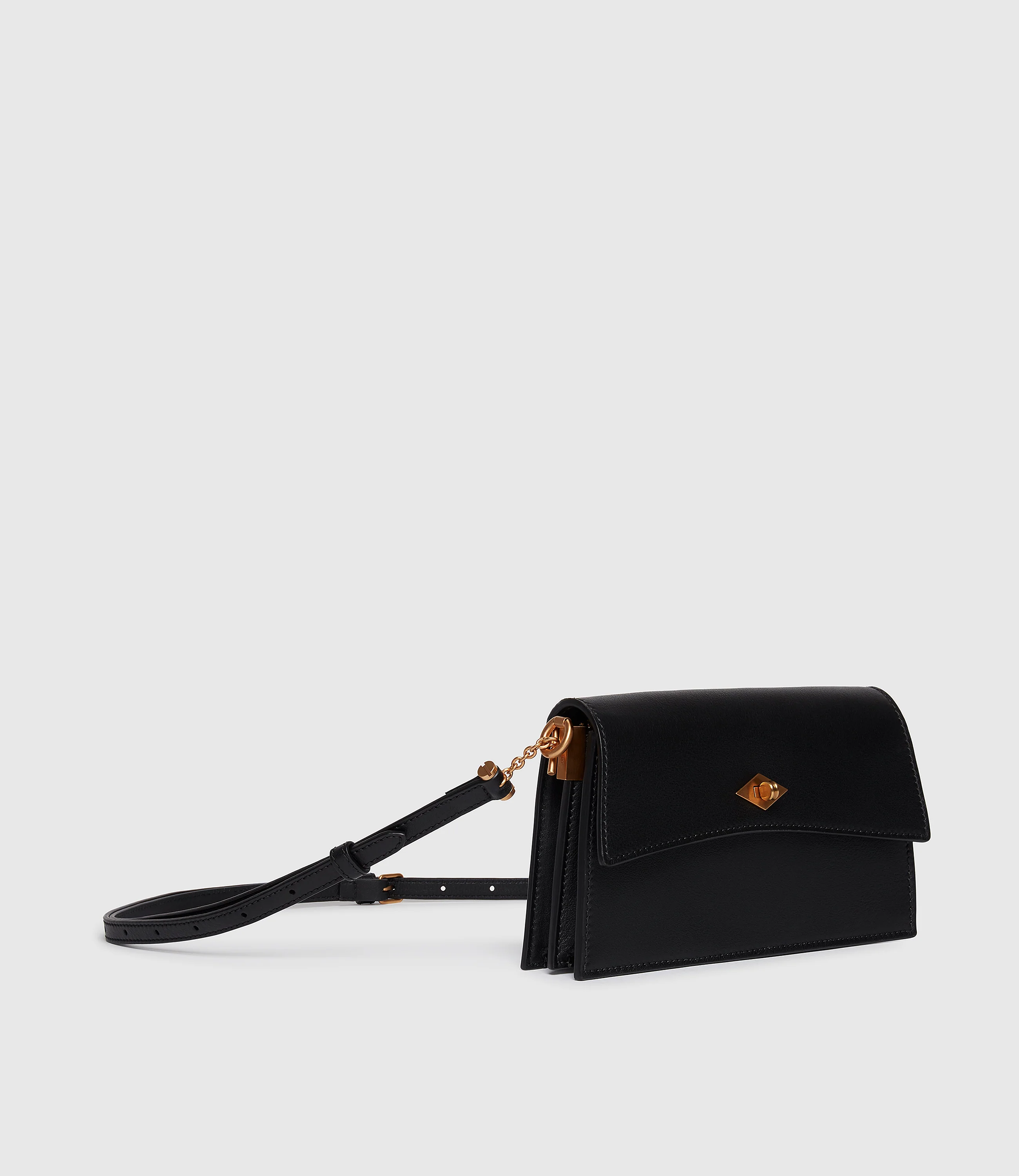 Roma Mini Clutch Smooth Calfskin Black - Image 2
