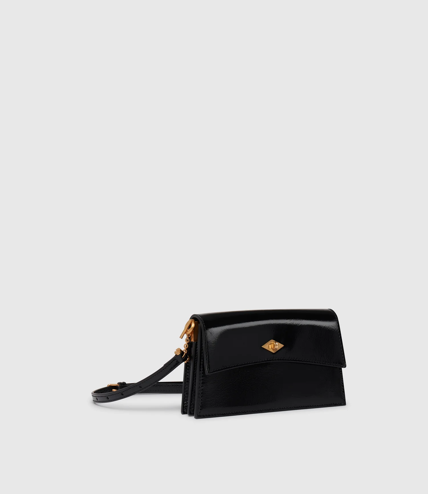 Roma Mini Glossy Calfskin Black - Image 2