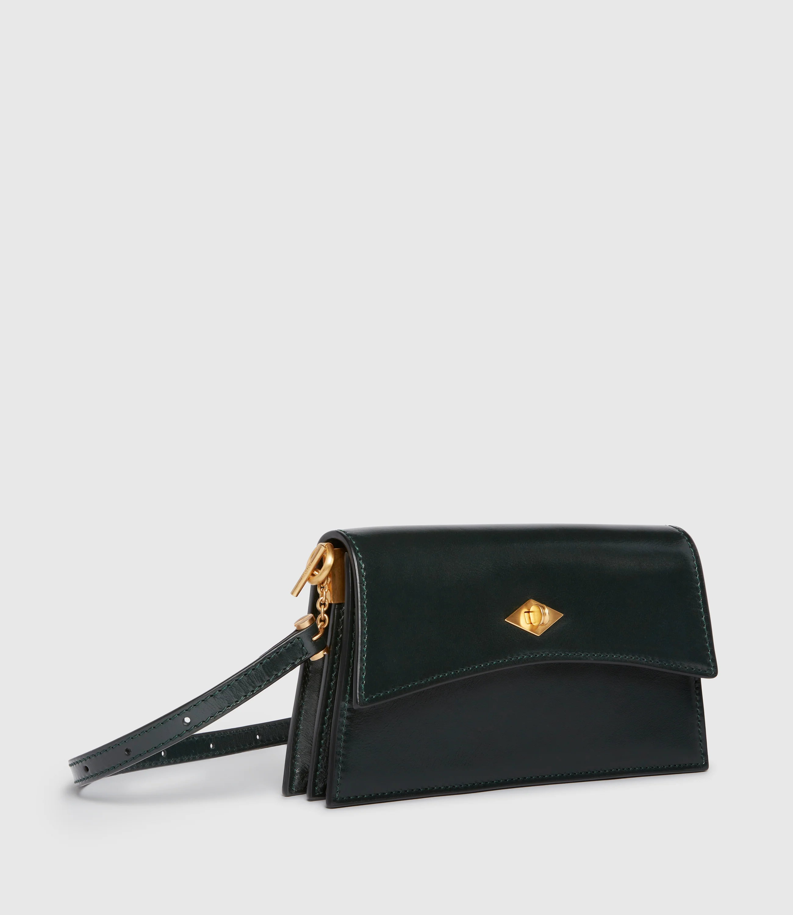 Roma Mini Glossy Calfskin Forest Green - Image 2