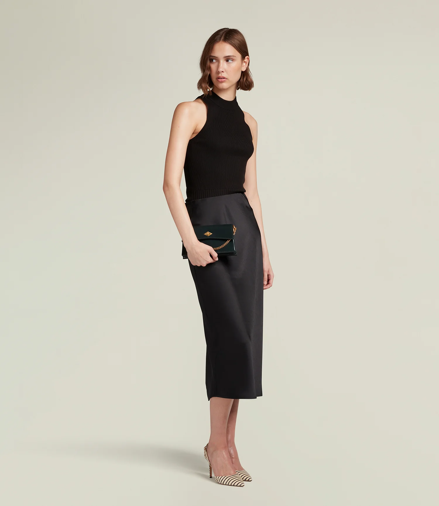 Roma Mini Glossy Calfskin Forest Green - Image 4