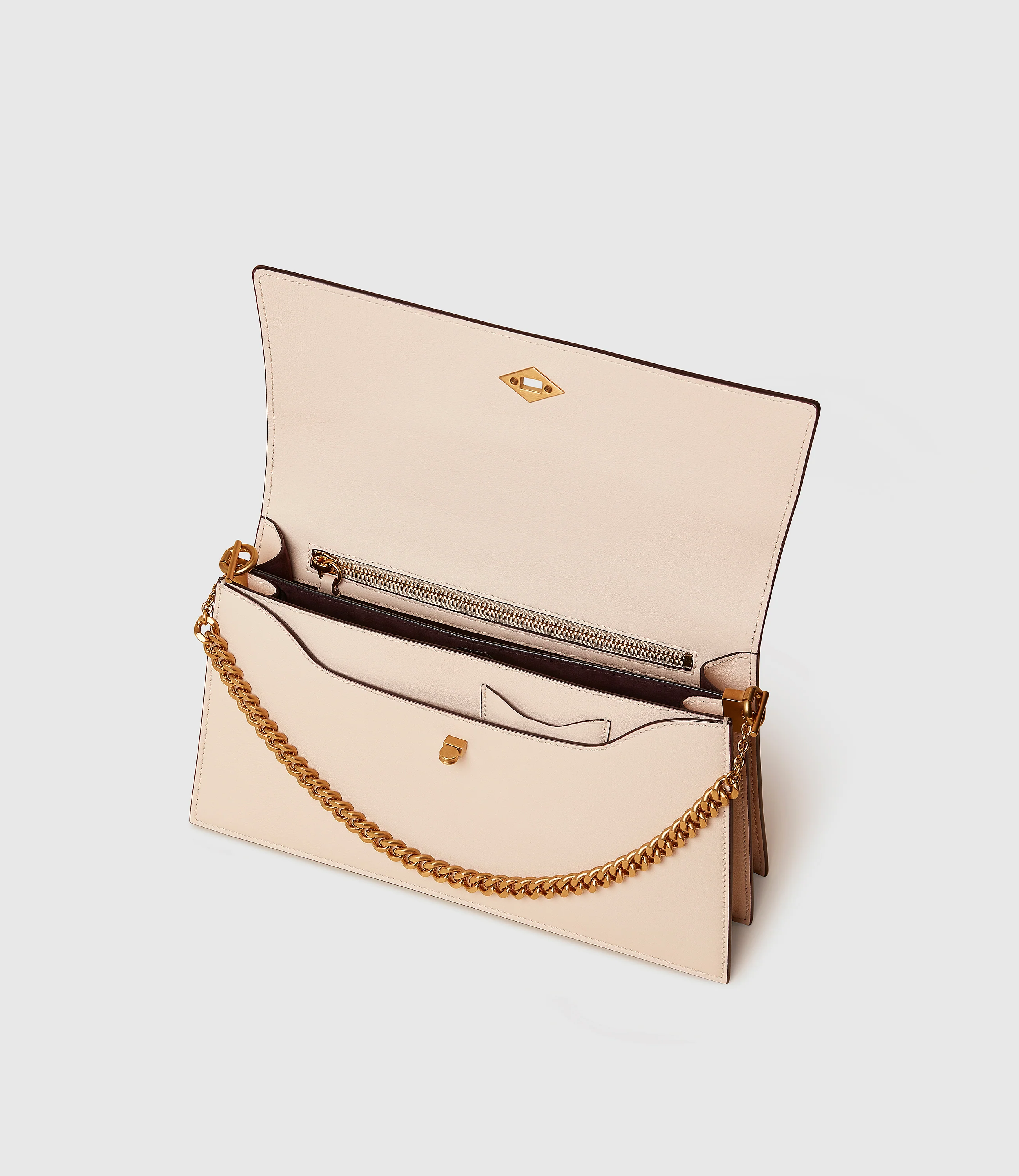 Roma Shoulder Bag Smooth Calfskin Blush - Image 3