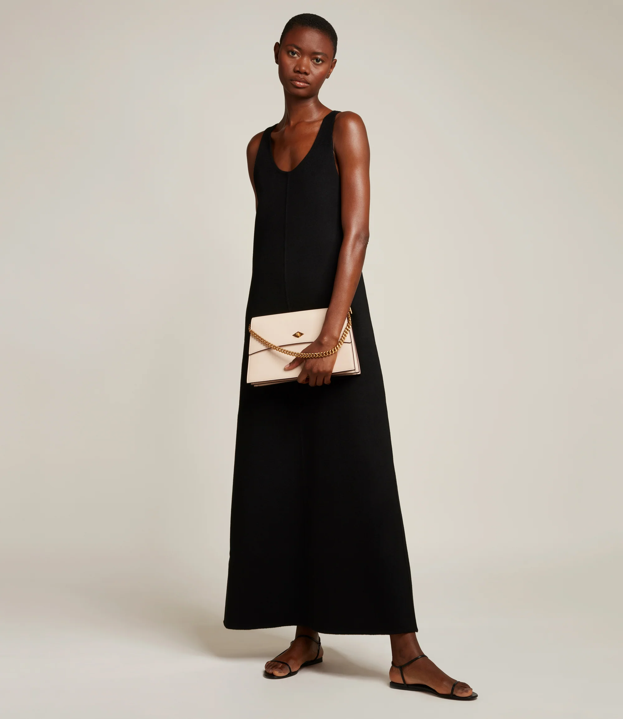 Roma Shoulder Bag Smooth Calfskin Blush - Image 4