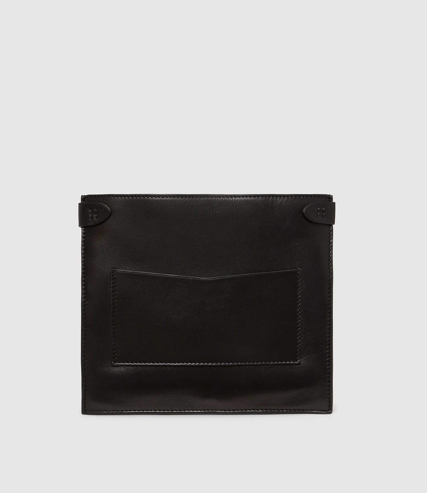 Stowaway Crossbody Buttery Nappa Black with Silver Hardware - Image 4