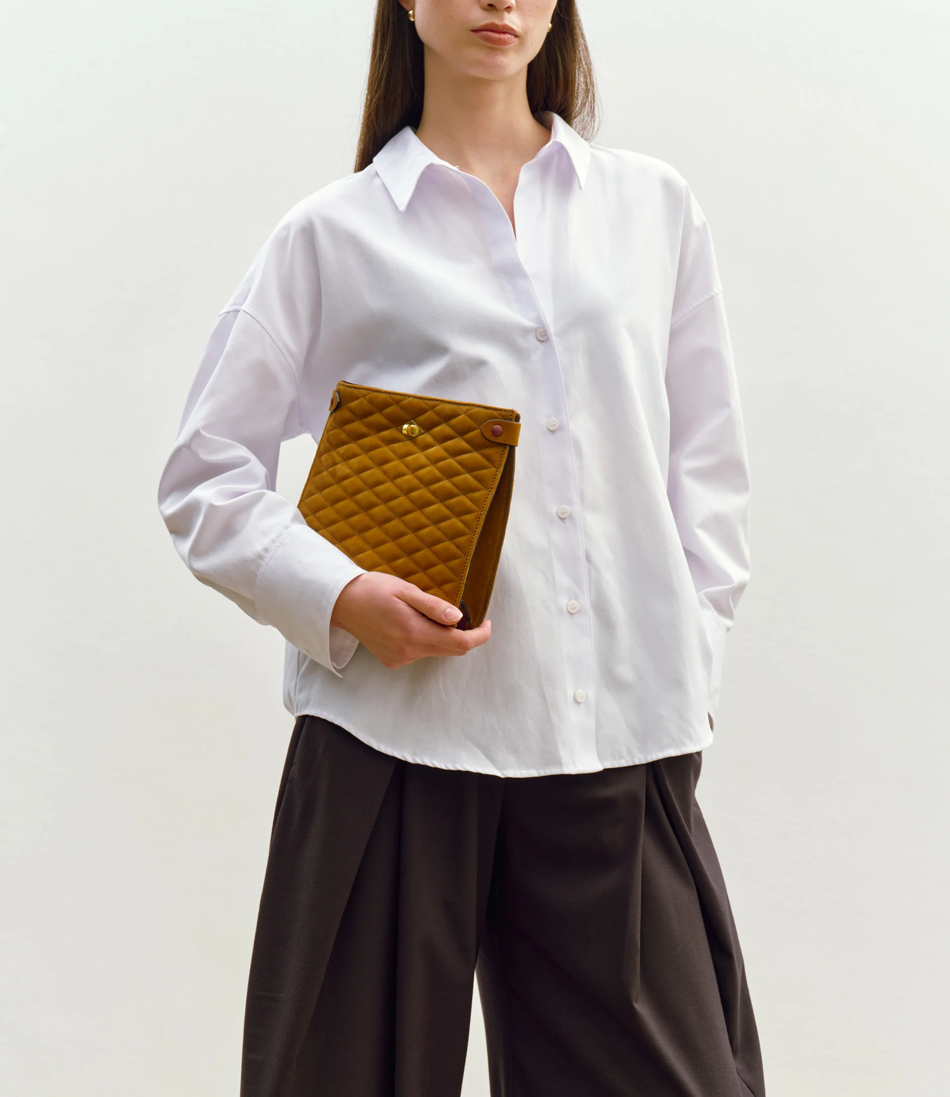 Stowaway Crossbody Buttery Suede Diamond Quilt Marrakech - Image 4