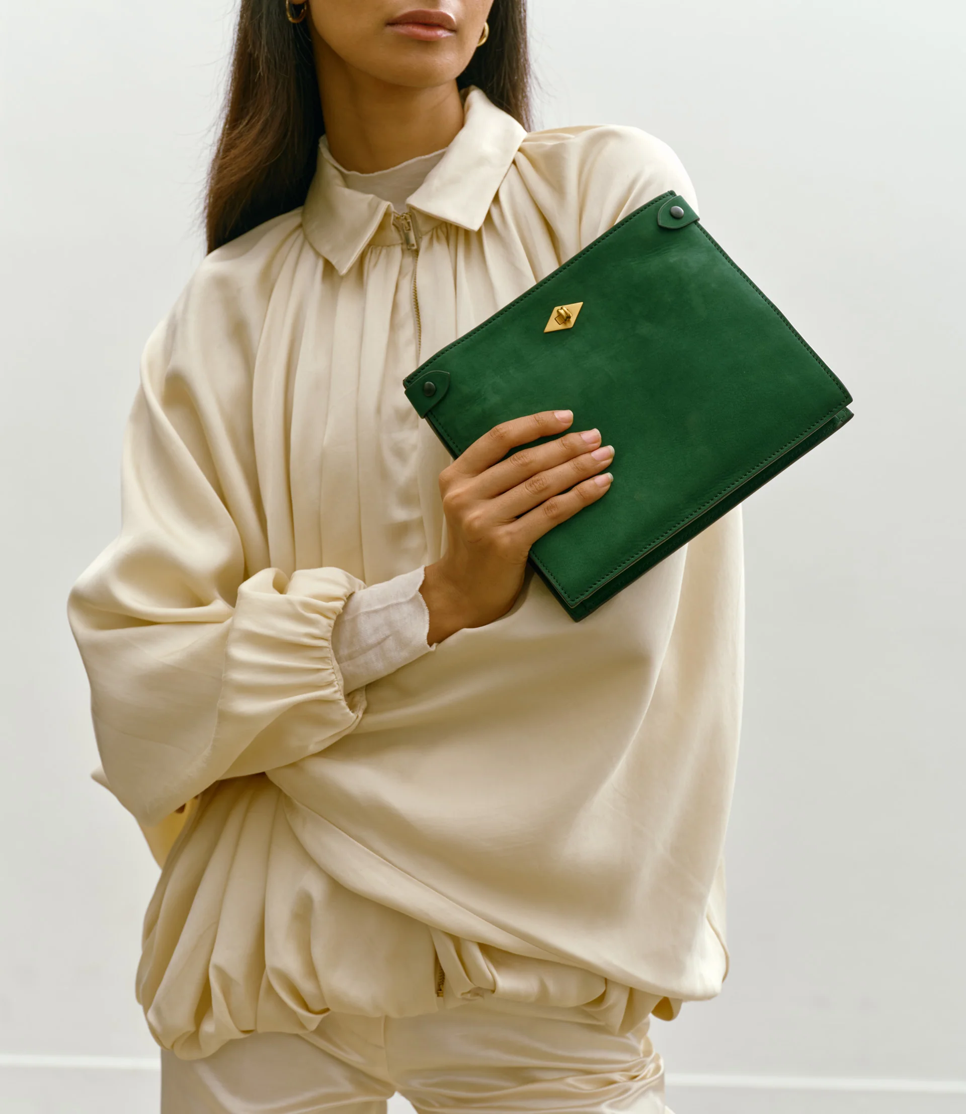 Stowaway Crossbody Nubuck Bright Emerald - Image 2