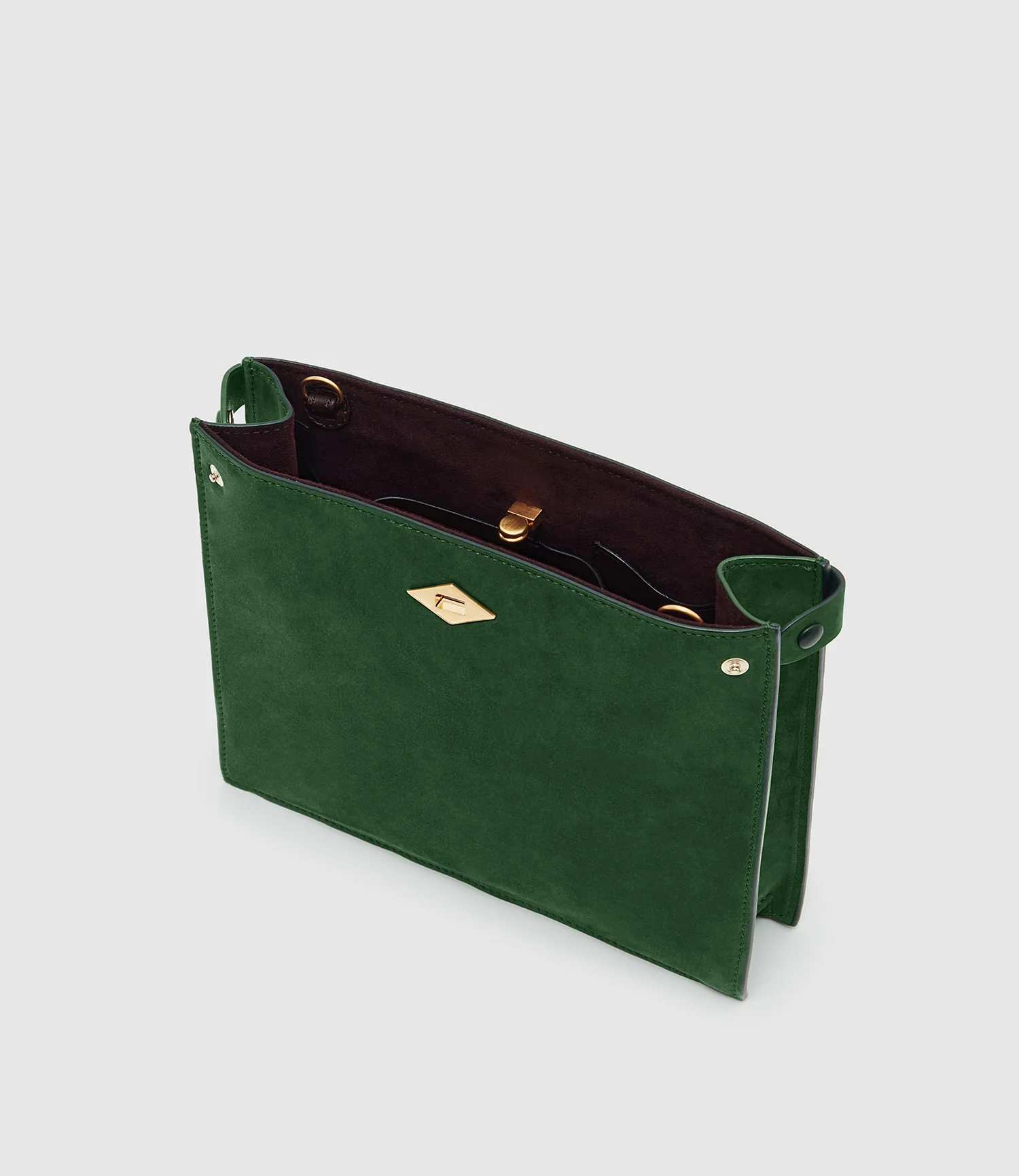Stowaway Crossbody Nubuck Bright Emerald - Image 3