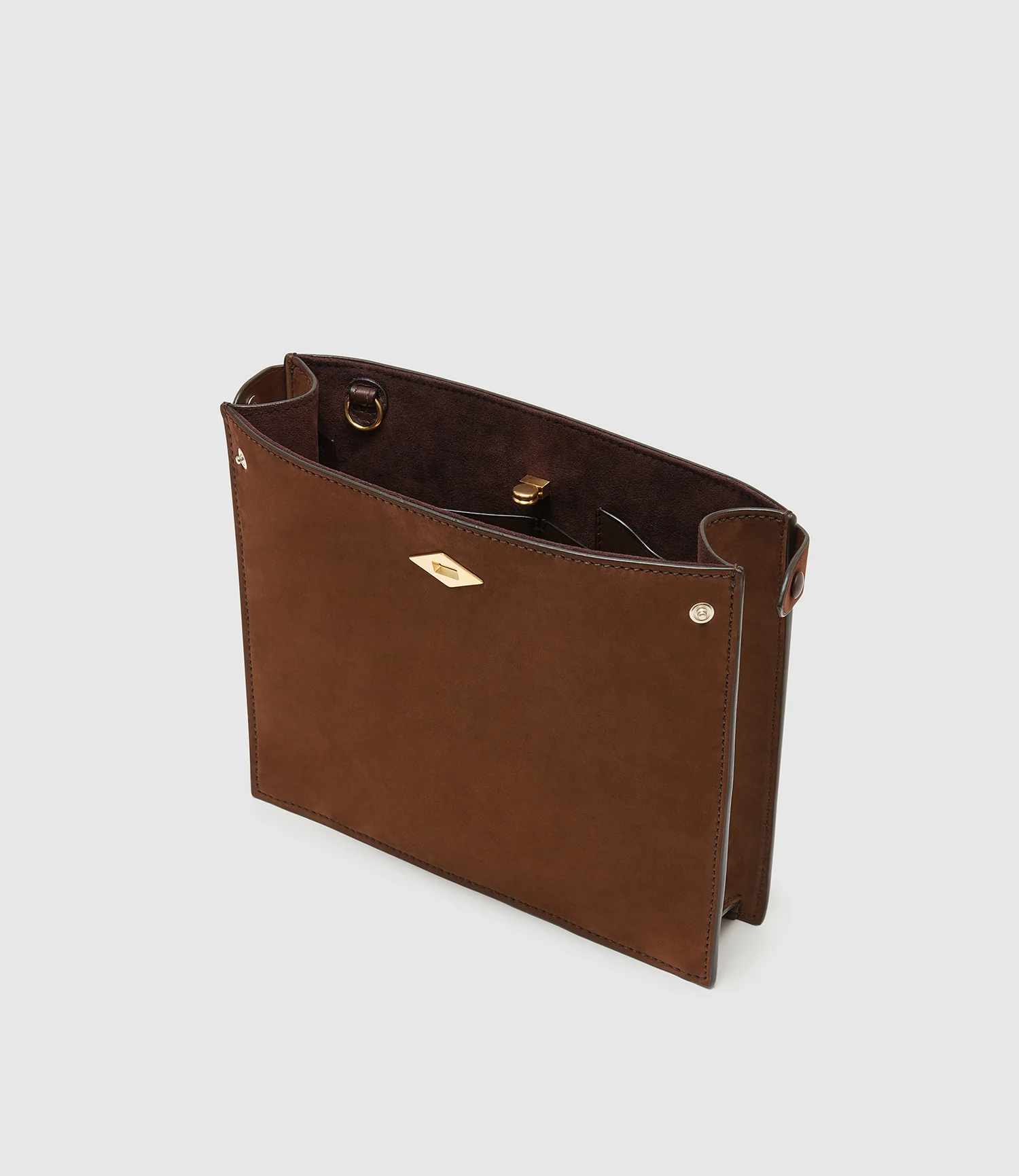 Stowaway Crossbody Nubuck Chestnut - Image 3
