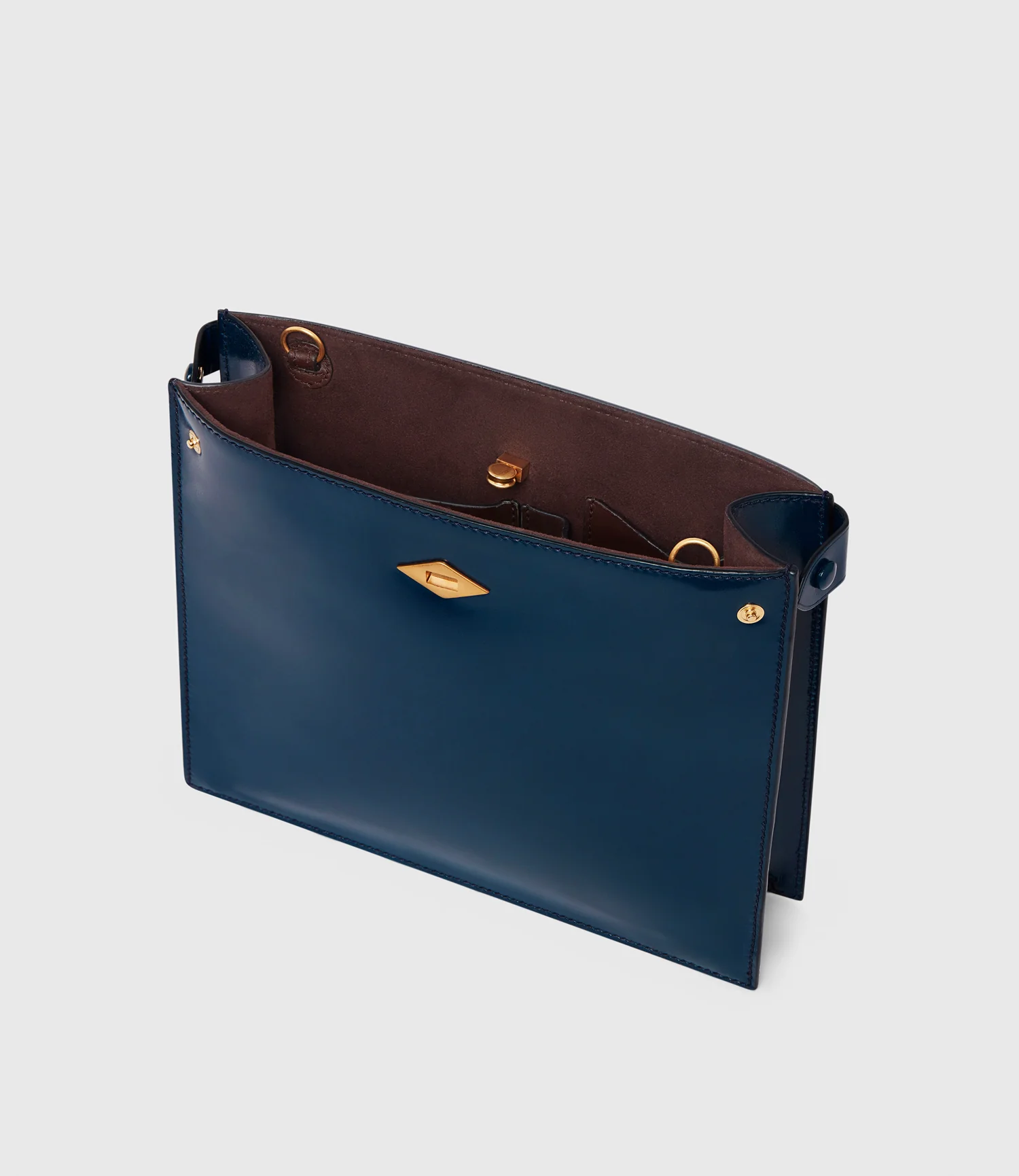 Stowaway Glossy Calfskin Sapphire - Image 2