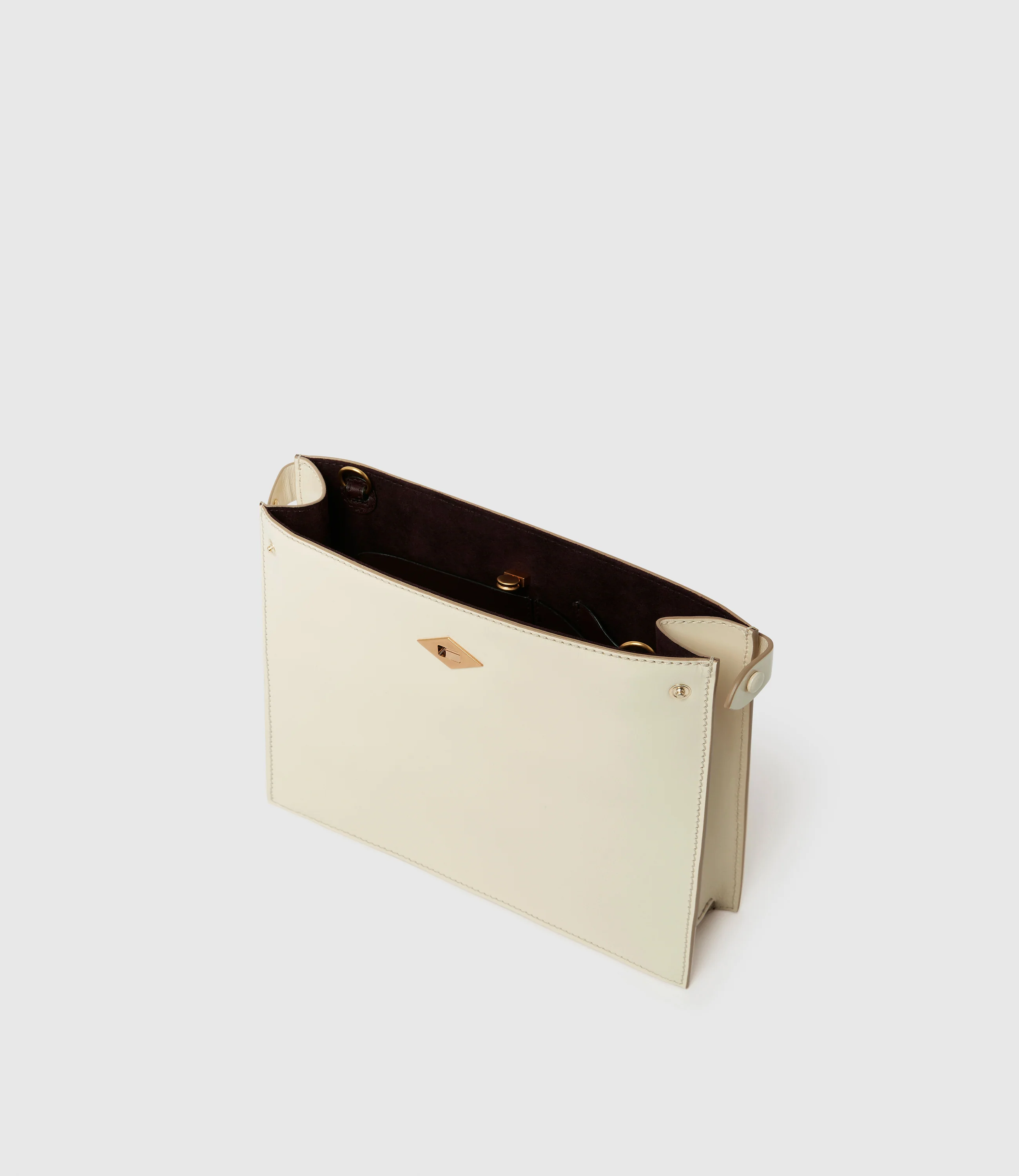 Stowaway Glossy Calfskin White Sand - Image 2