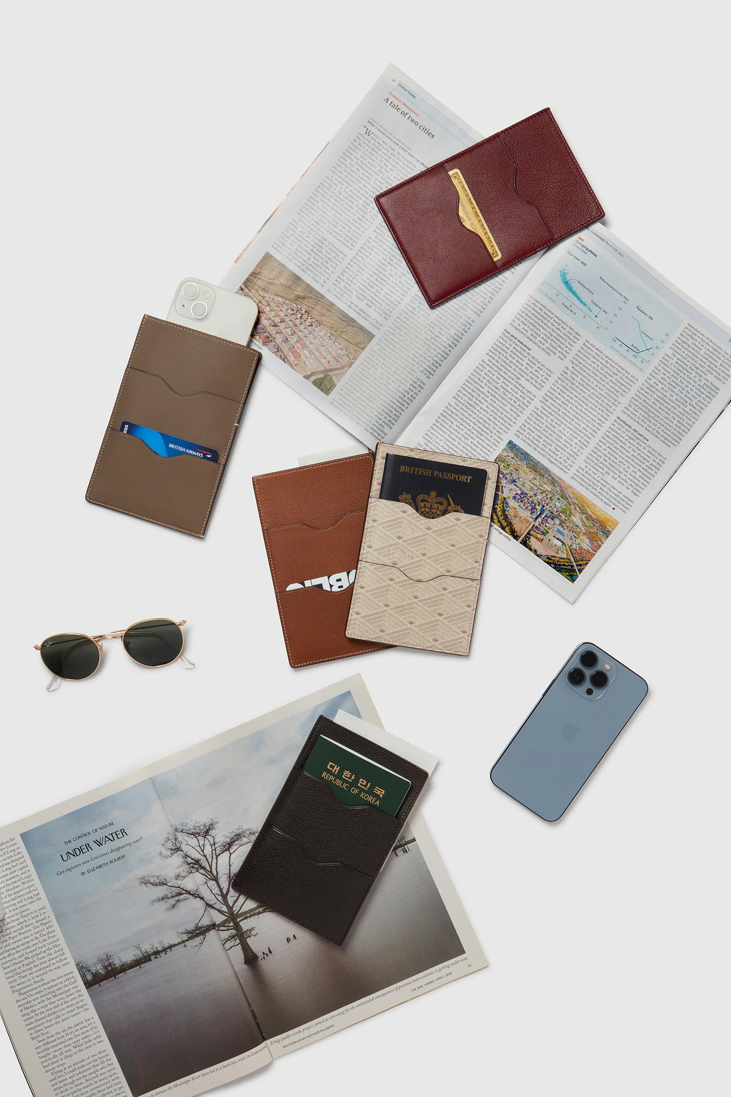 Thin Travel Wallet Buffalo Cognac - Image 4