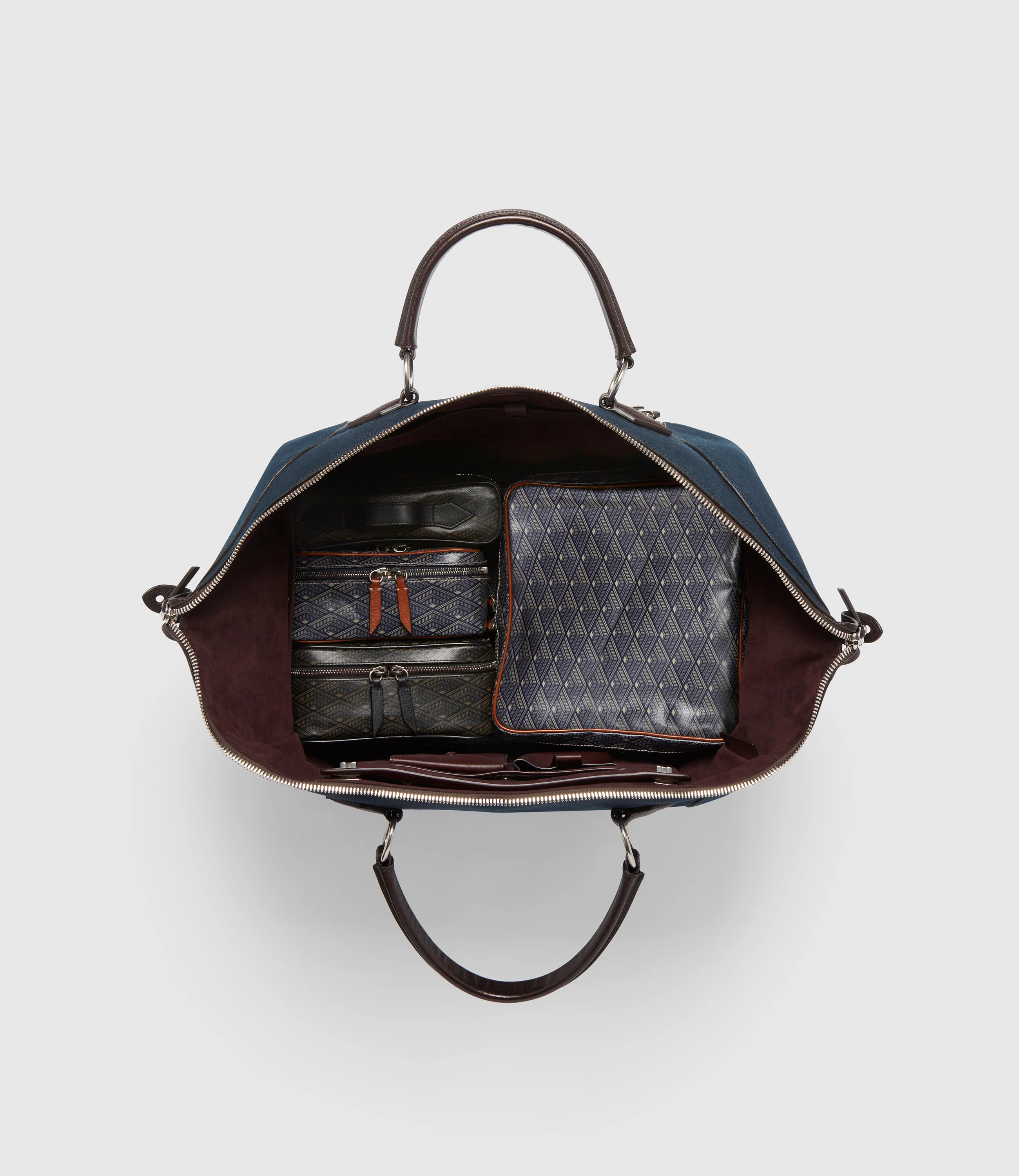 Vagabond Duffle Sustainable Cotton Navy - Image 4