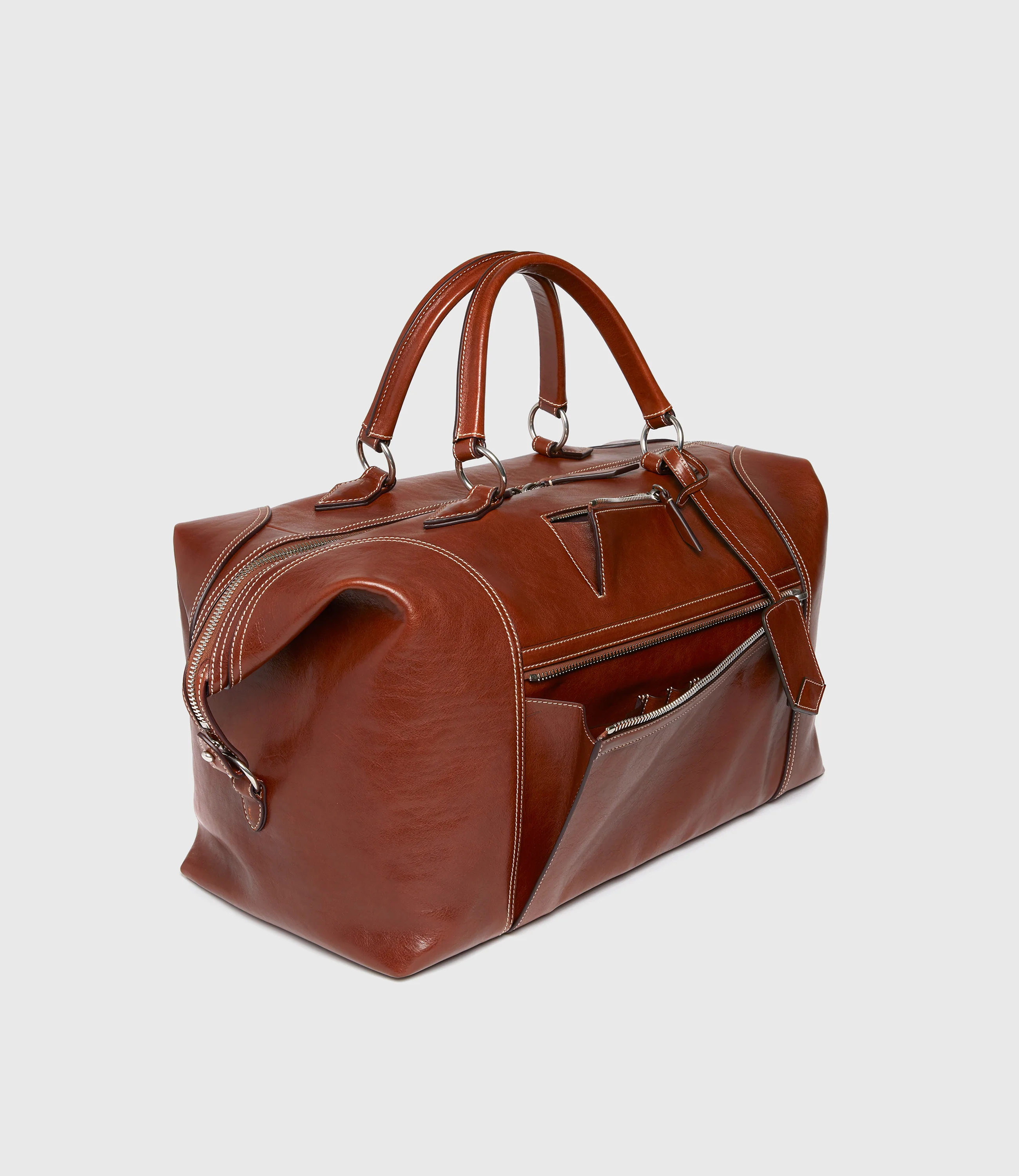 Vagabond Duffle 70s Calfskin Tobacco - Image 2