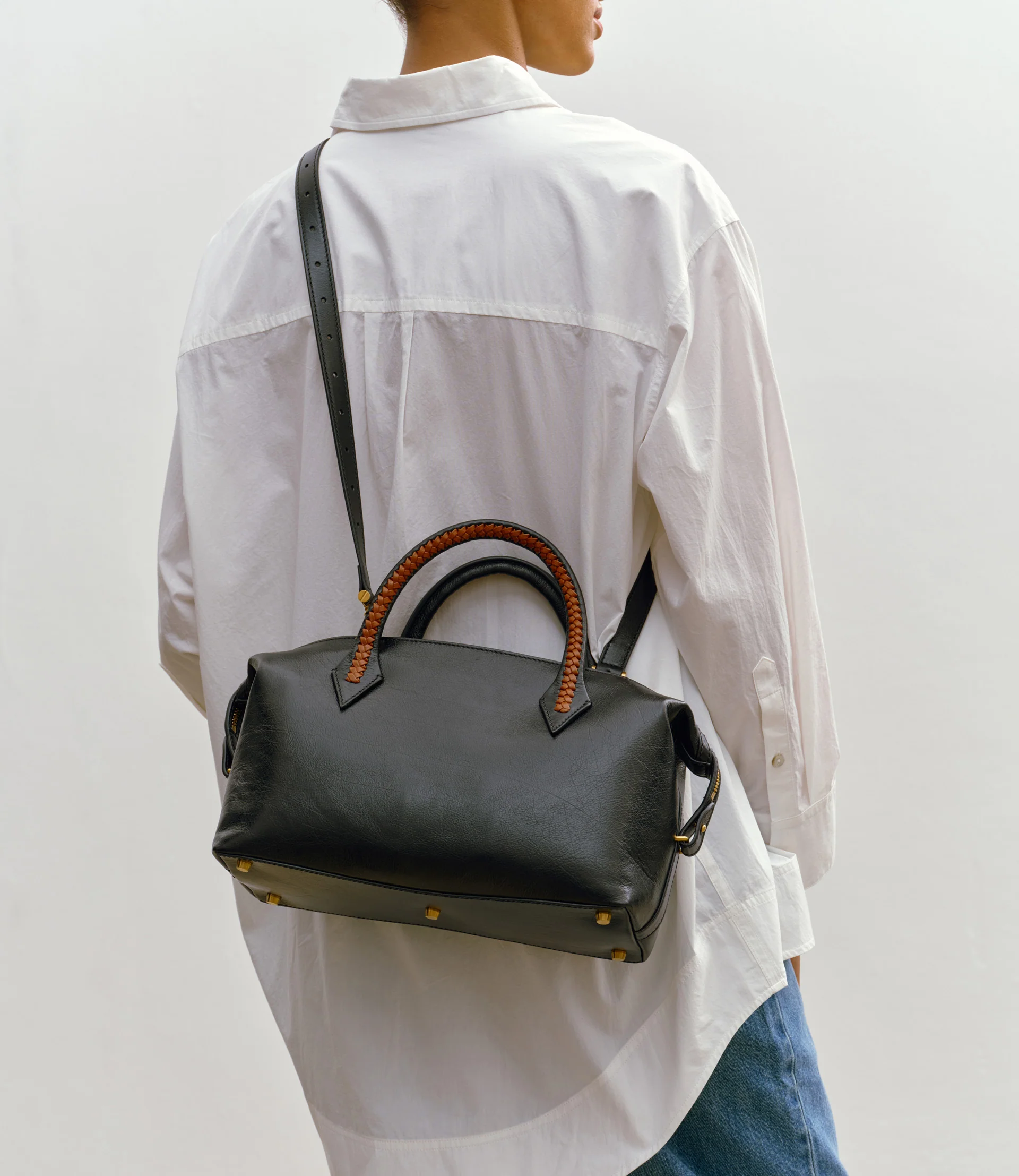 Vérité City Small Elvis Black with Cognac - Image 5
