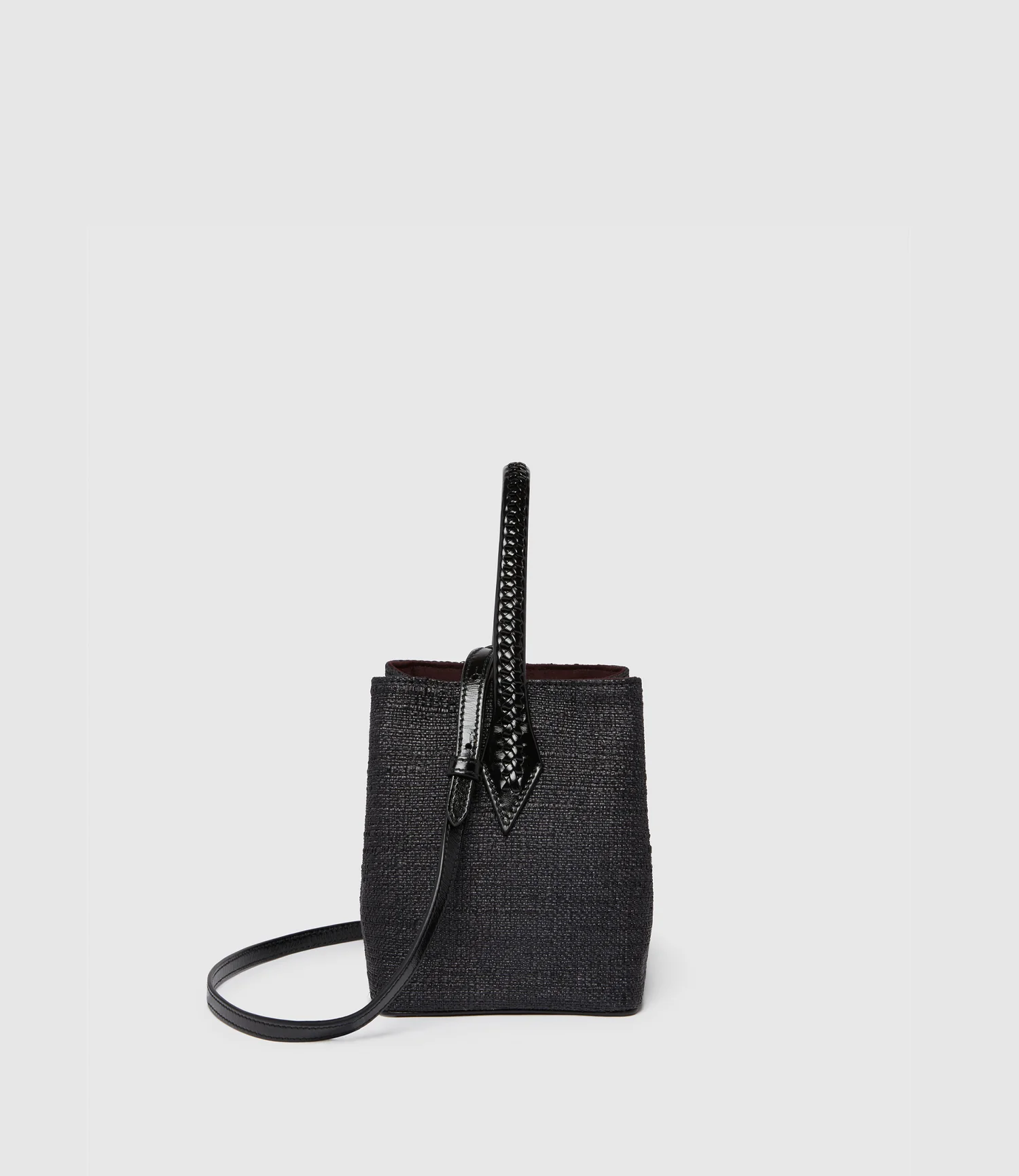 Vérité Mini Bouclé Black with Glossy Calfskin Black - Image 2